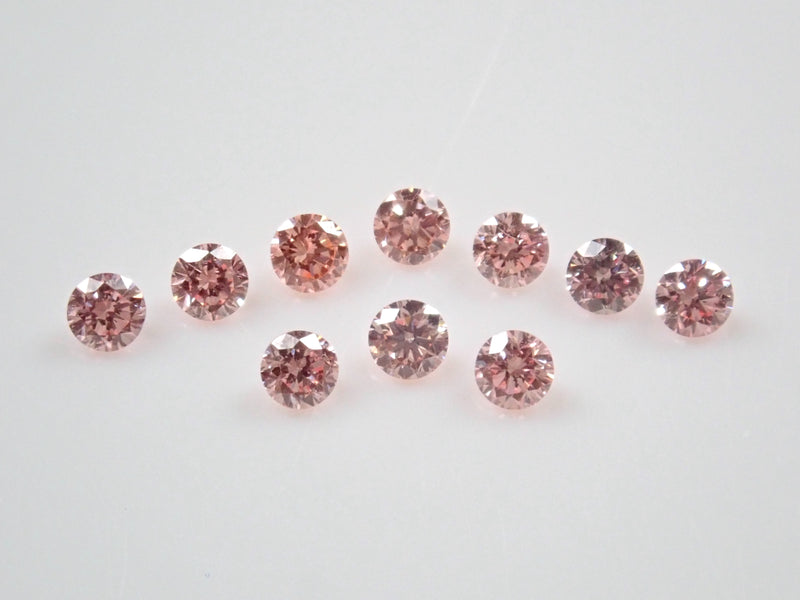 Lab-grown pink diamond (2mm, synthetic pink diamond, about Fancy Intense Pink) 1 stone loose (multiple purchase discount available)