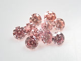ラボグロウンピンクダイヤモンド（2mm,合成ピンクダイヤモンド,Fancy Intense Pink程度）1石ルース 《複数購入割引有》
