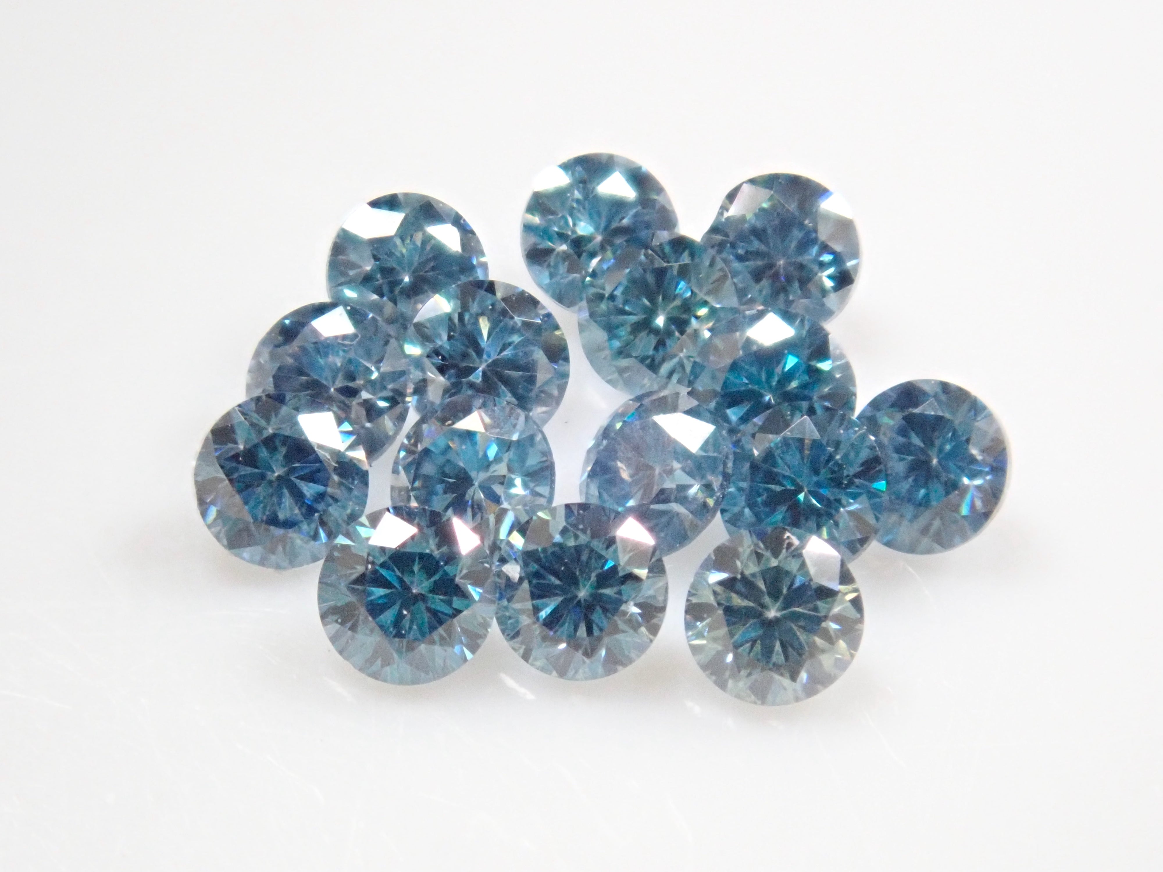 Synthetic moissanite 1 stone loose (blue moissanite, 2.0mm)《Multiple purchase discount available》