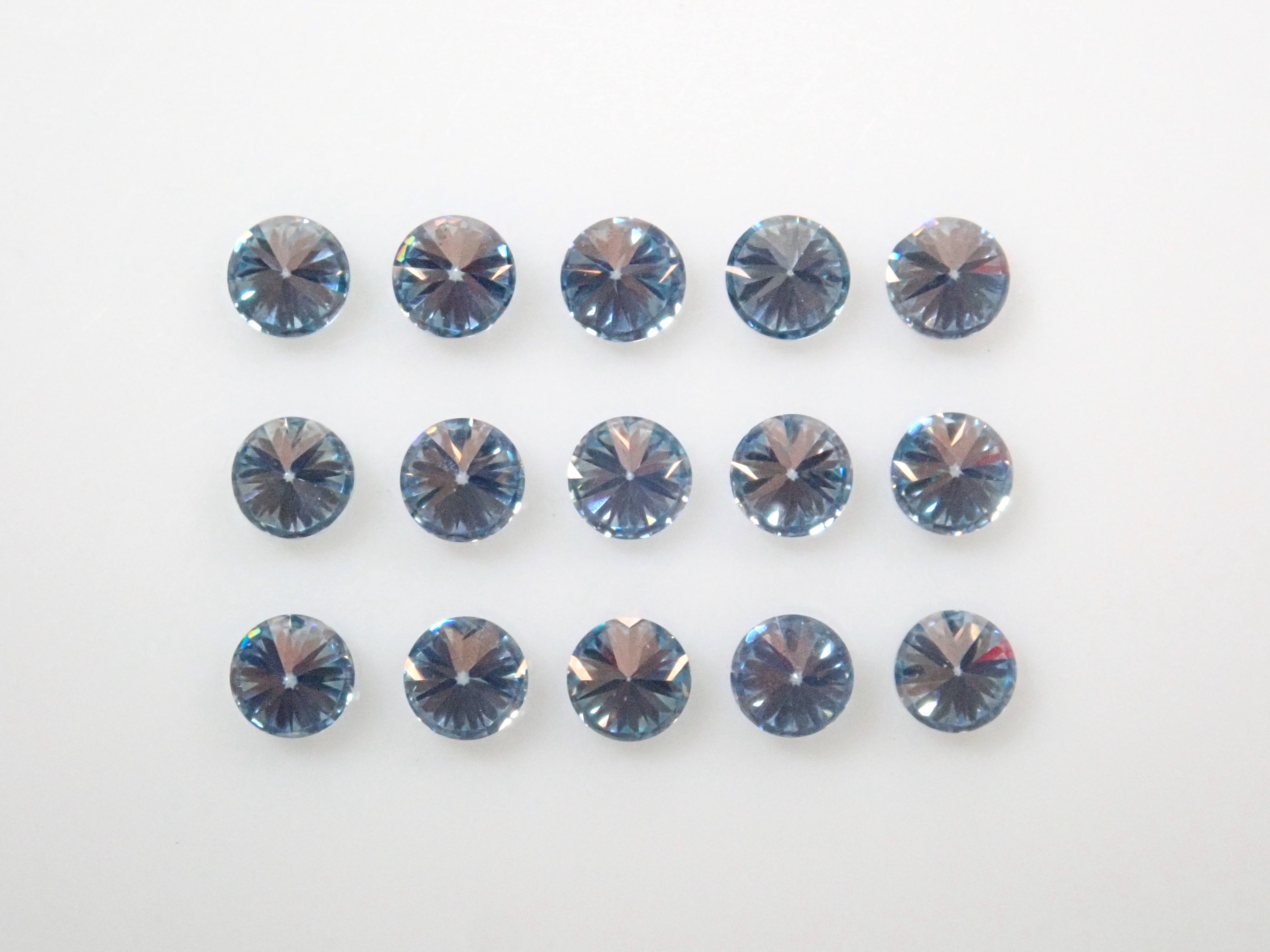 Synthetic moissanite 1 stone loose (blue moissanite, 2.0mm)《Multiple purchase discount available》