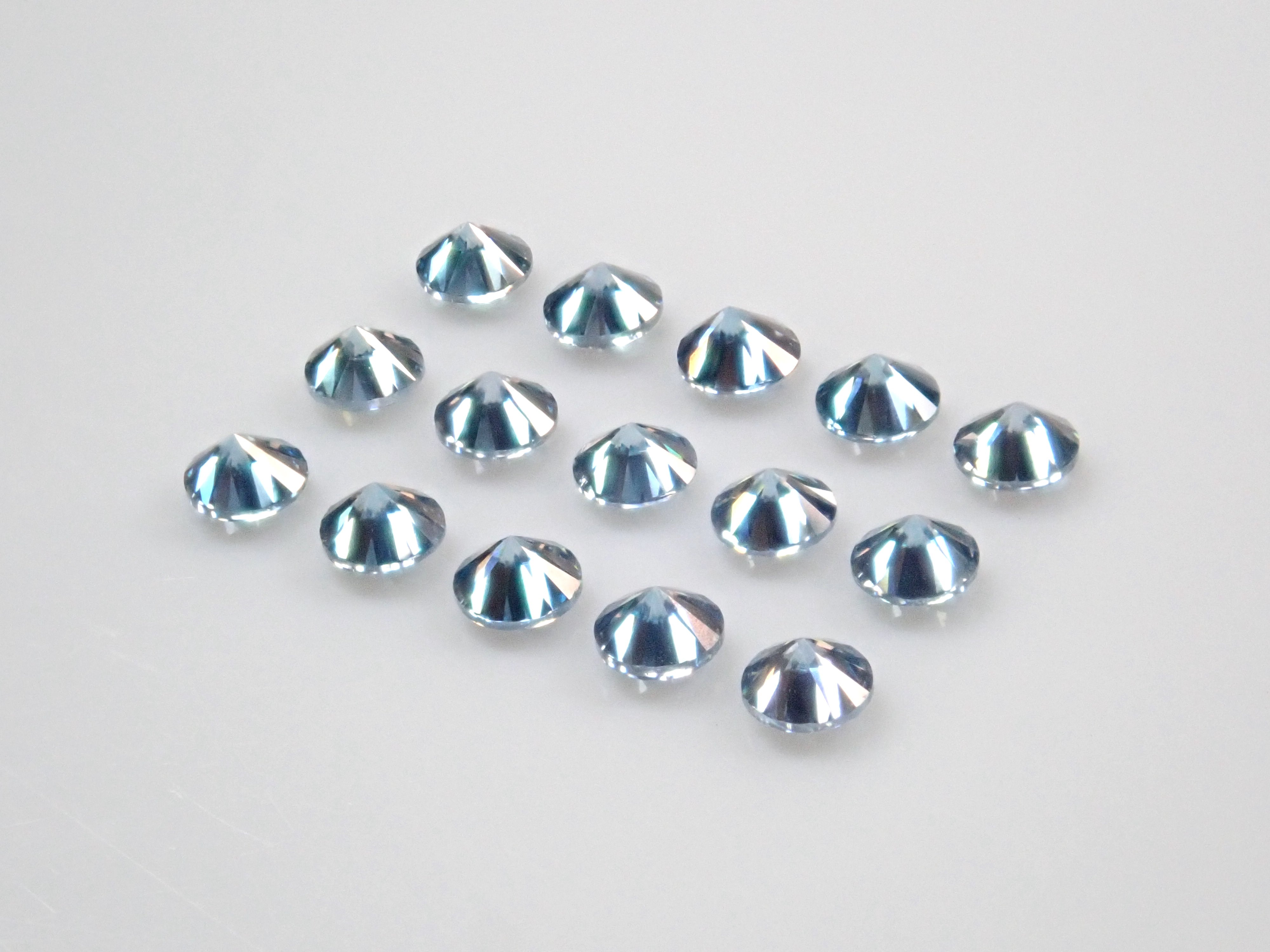 Synthetic moissanite 1 stone loose (blue moissanite, 1.2mm)《Multiple purchase discount available》