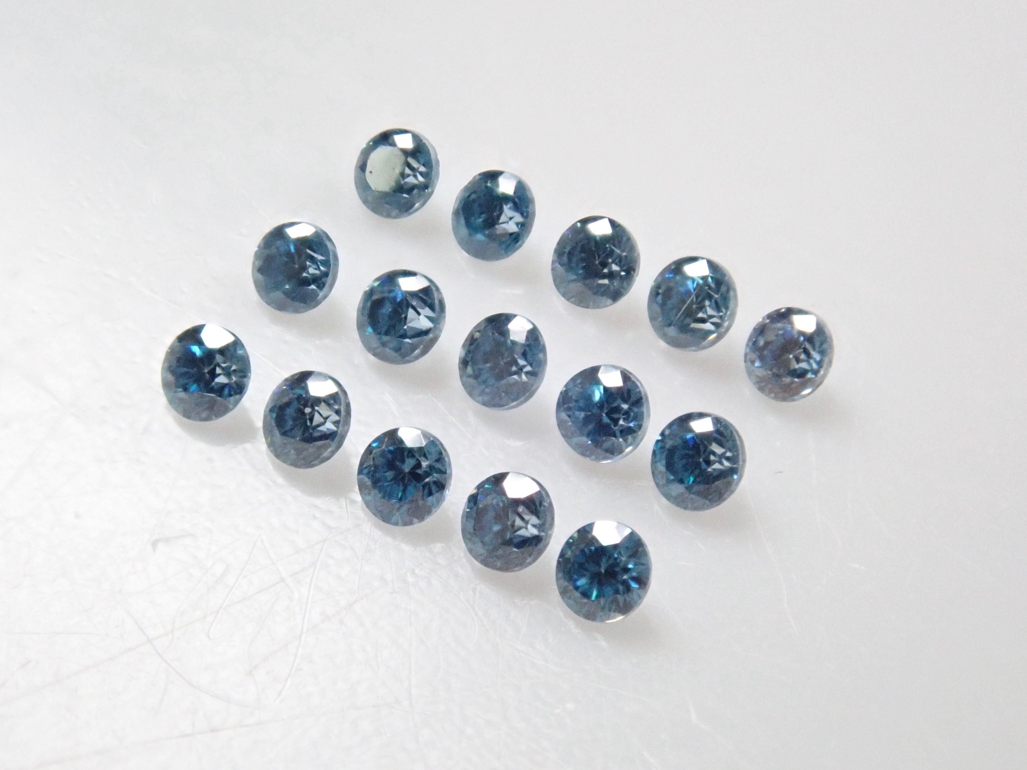 Synthetic moissanite 1 stone loose (blue moissanite, 1.2mm)《Multiple purchase discount available》