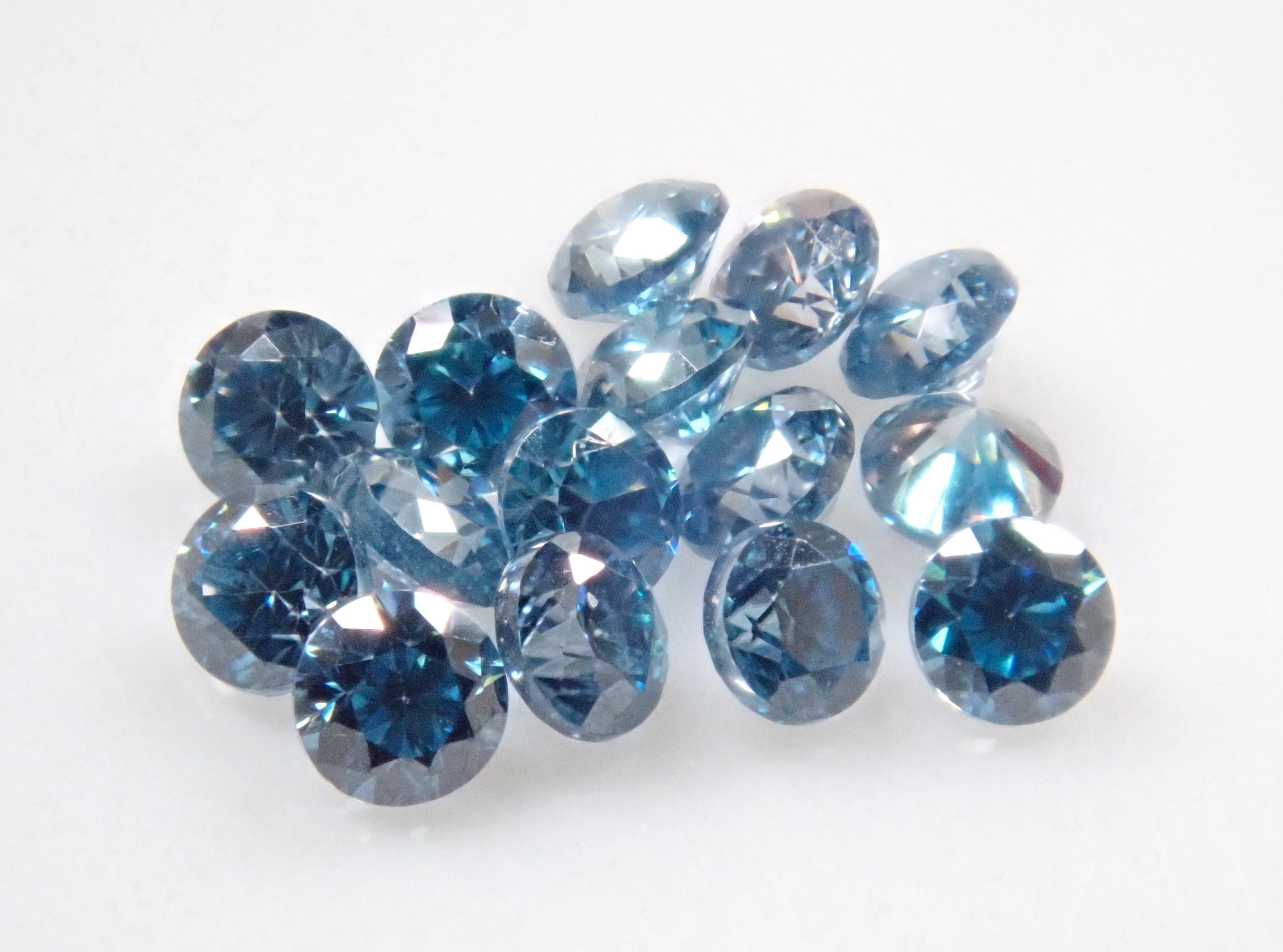 Synthetic moissanite 1 stone loose (blue moissanite, 1.2mm)《Multiple purchase discount available》