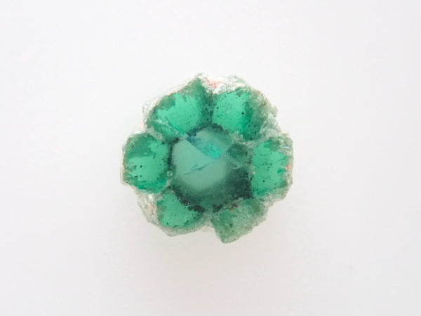 Colombian trapiche emerald (reverse trapiche) 0.158ct rough stone