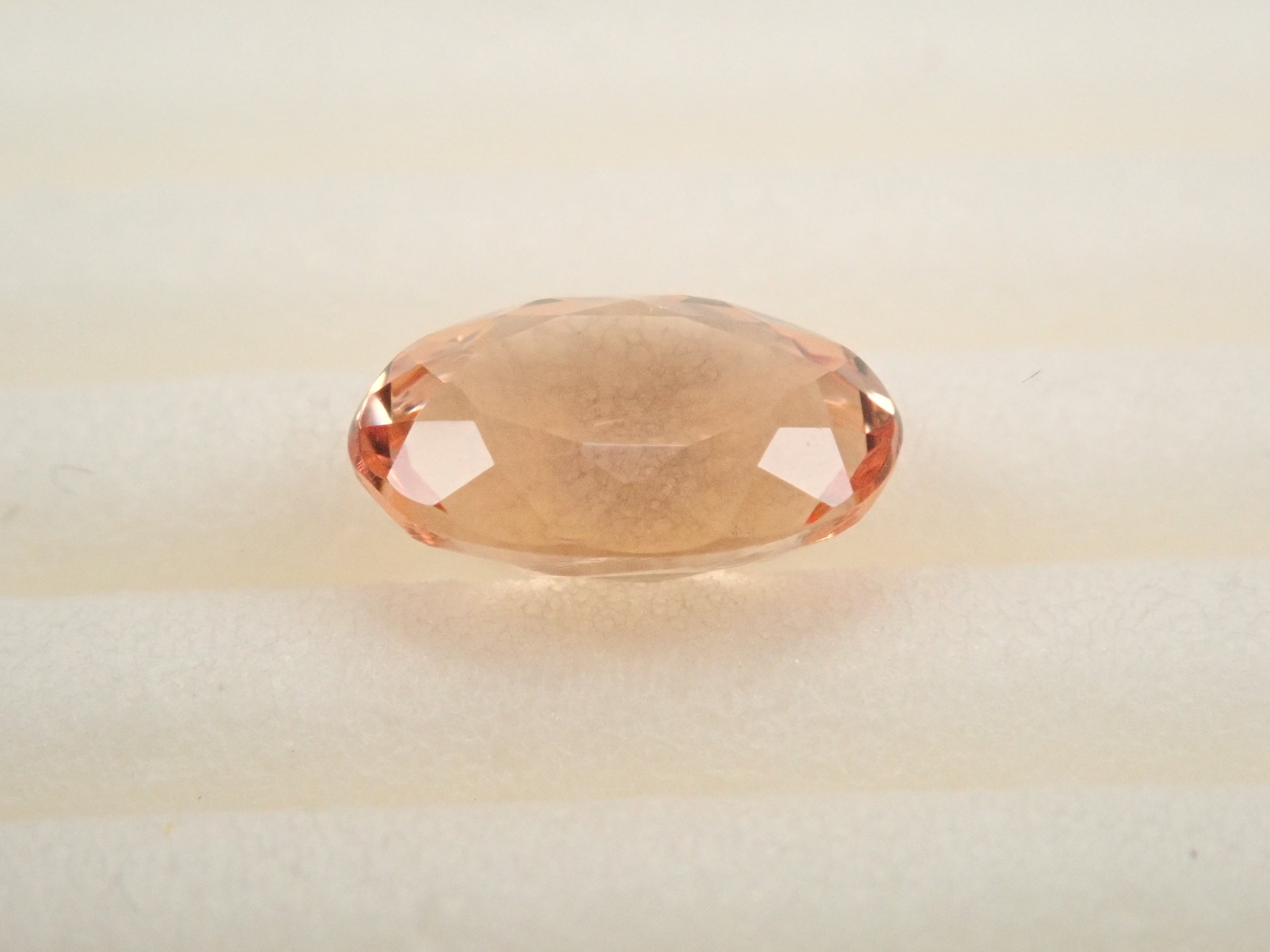 【1/25 22時販売】ブラジル産インペリアルトパーズ 0.901ctルース 鑑別書