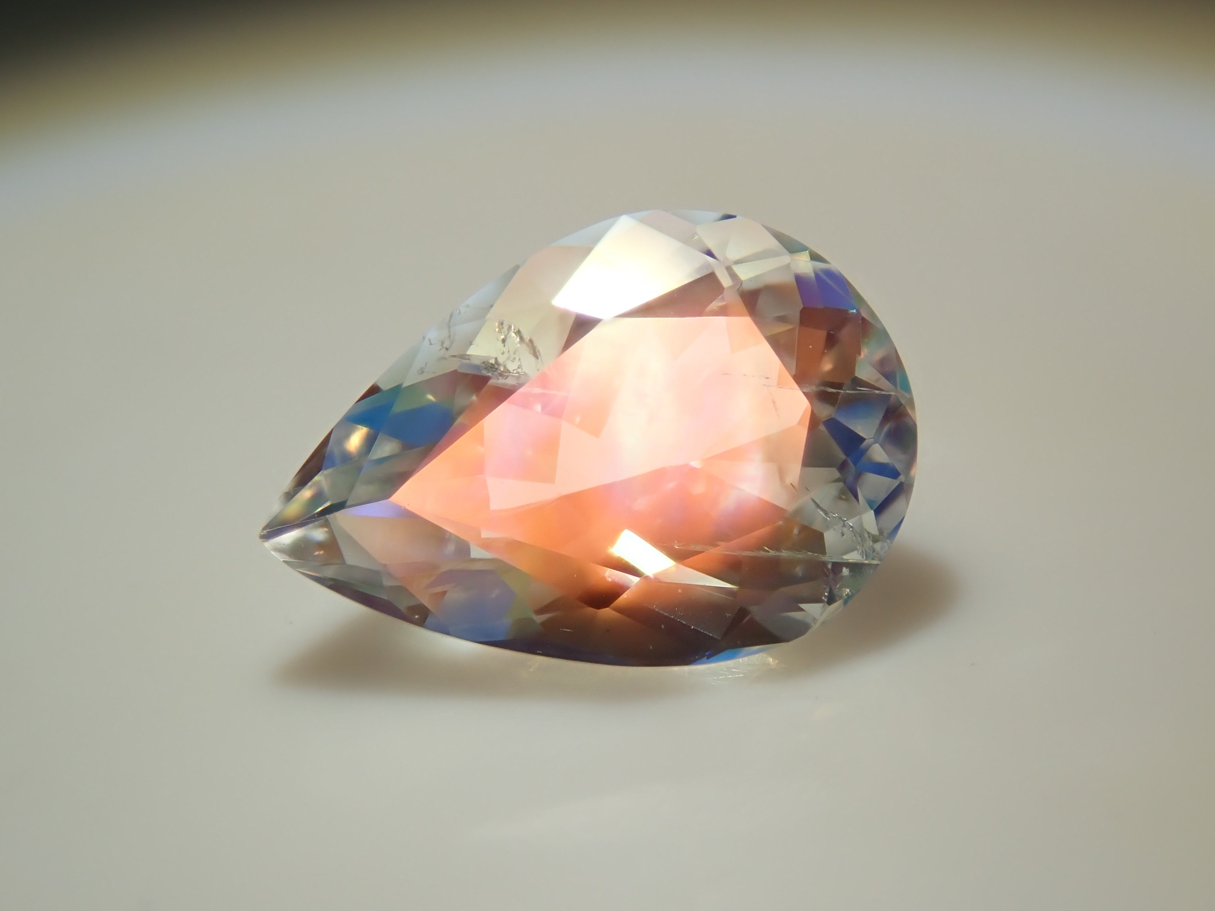 Madagascar Andesine Labradorite (commonly known as Rainbow Moonstone) 0.498ct Loose Stone