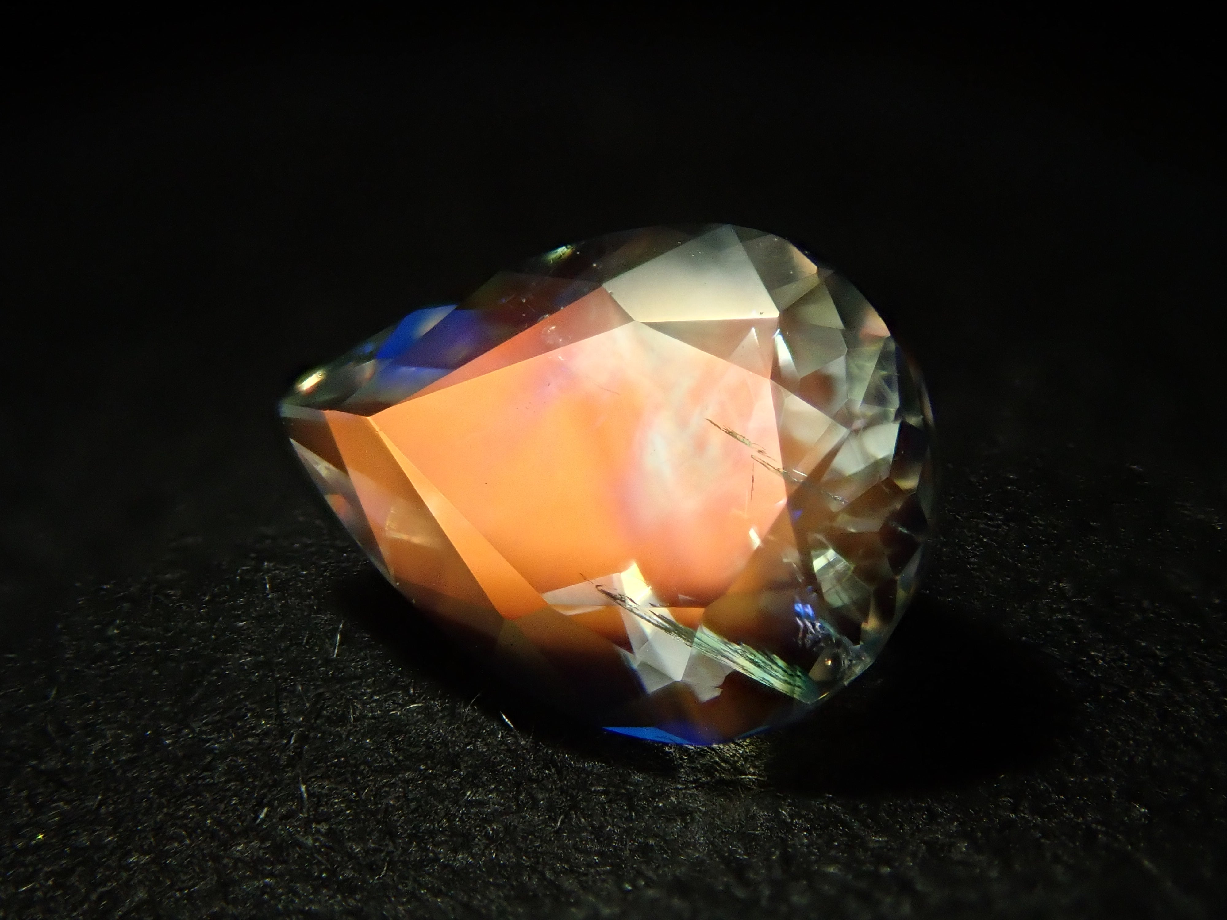 Madagascar Andesine Labradorite (commonly known as Rainbow Moonstone) 0.498ct Loose Stone