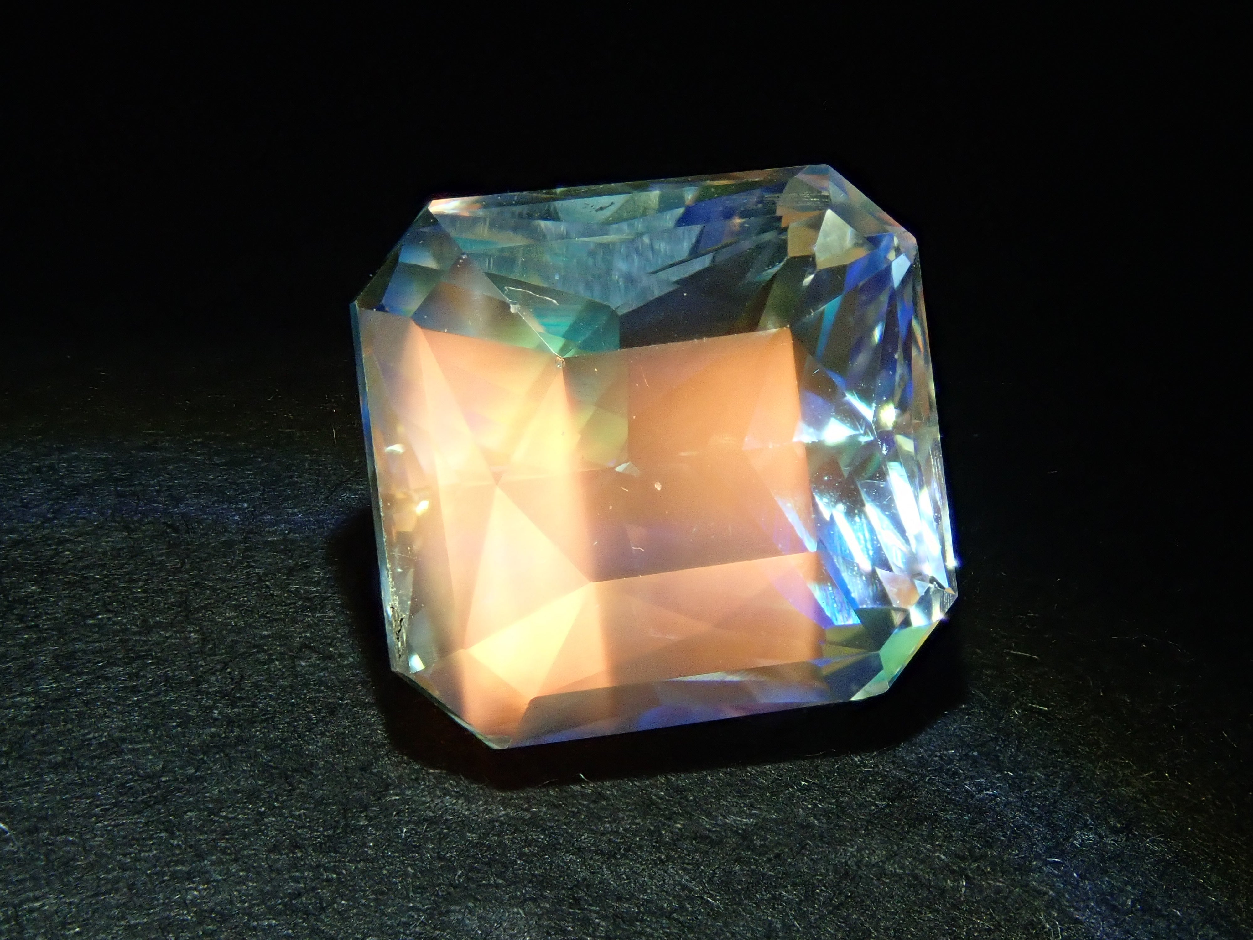 Madagascar Andesine Labradorite (commonly known as Rainbow Moonstone) 4.894ct Loose Stone