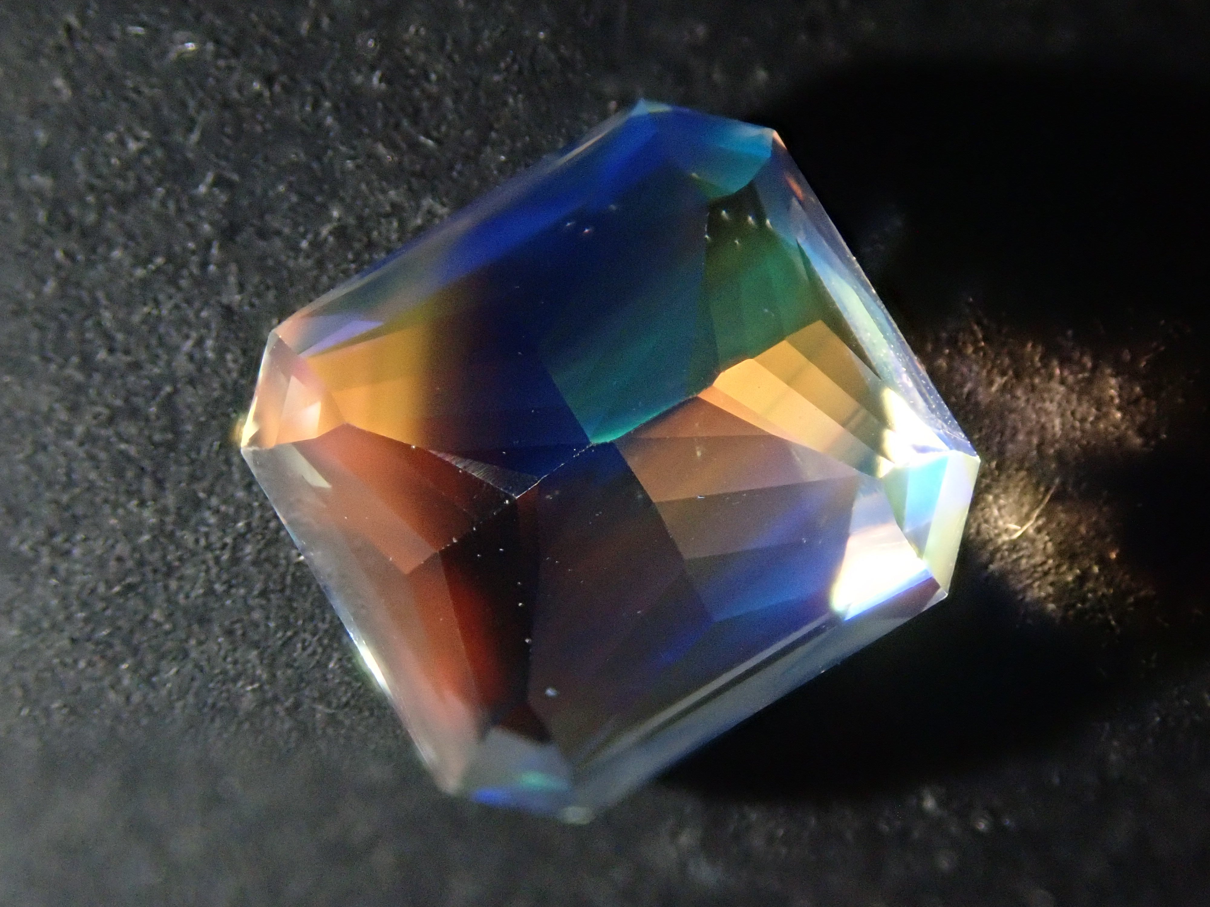 Madagascar Andesine Labradorite (commonly known as Rainbow Moonstone) 4.894ct Loose Stone