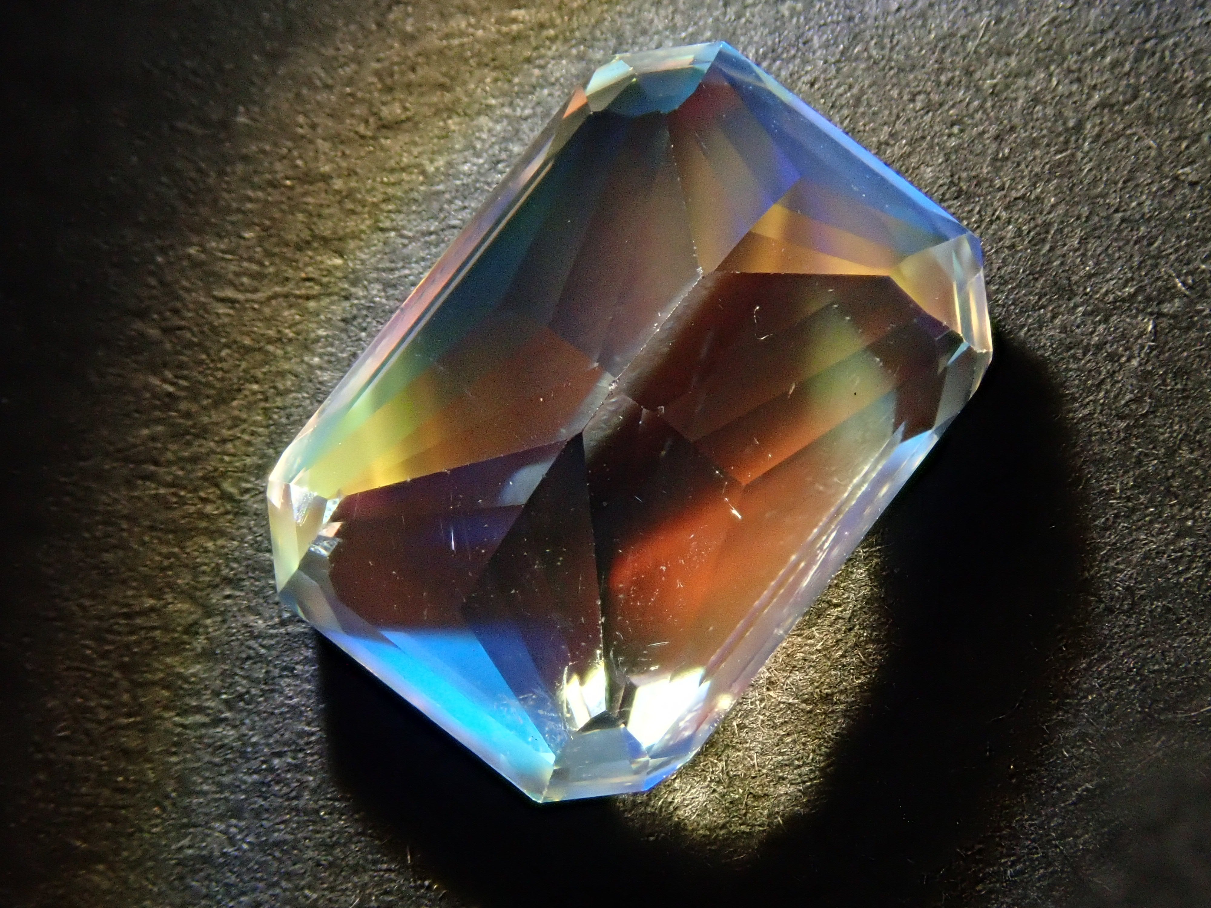 Madagascar Andesine Labradorite (commonly known as Rainbow Moonstone) 4.867ct Loose Stone