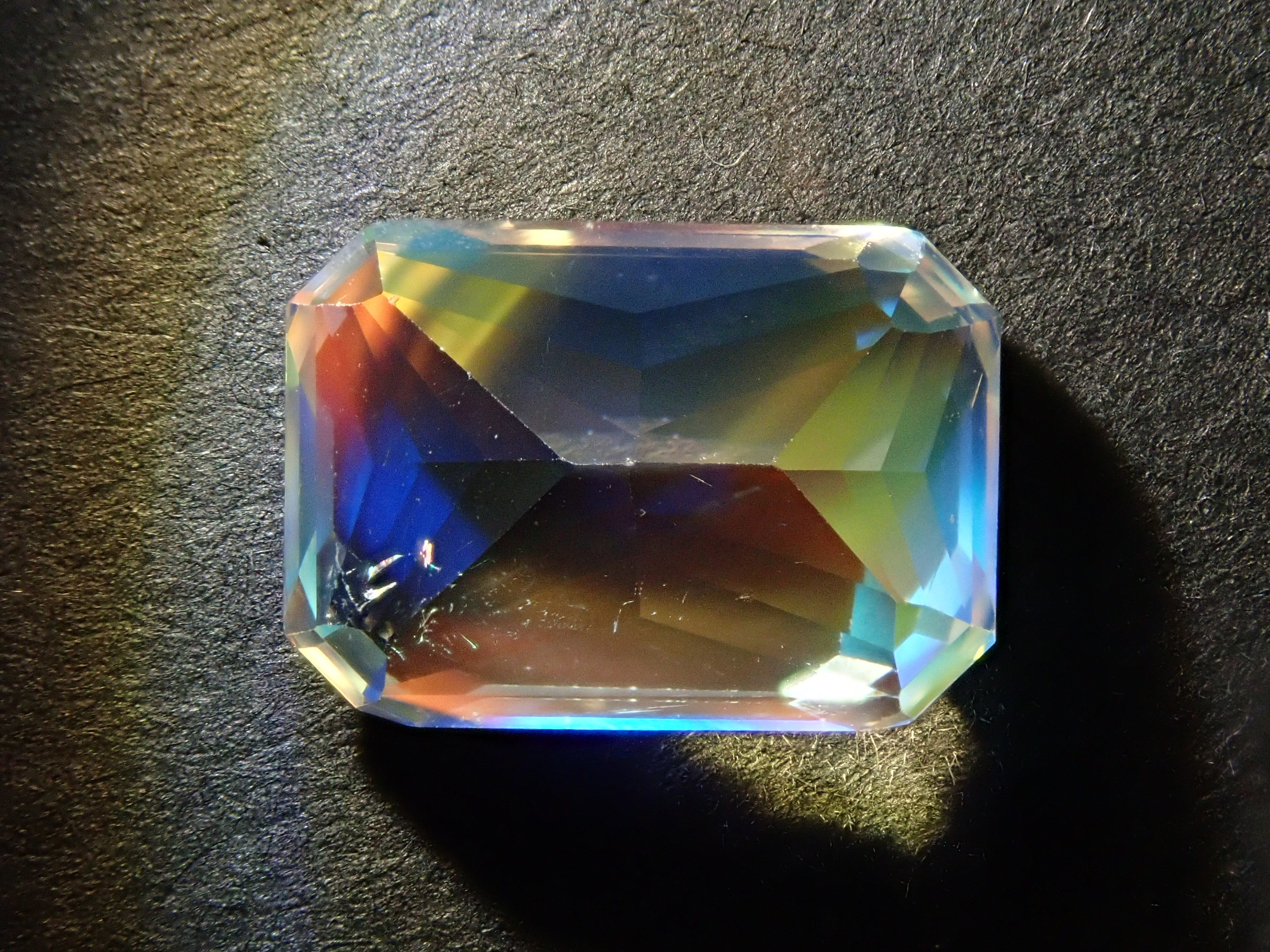 Madagascar Andesine Labradorite (commonly known as Rainbow Moonstone) 4.867ct Loose Stone