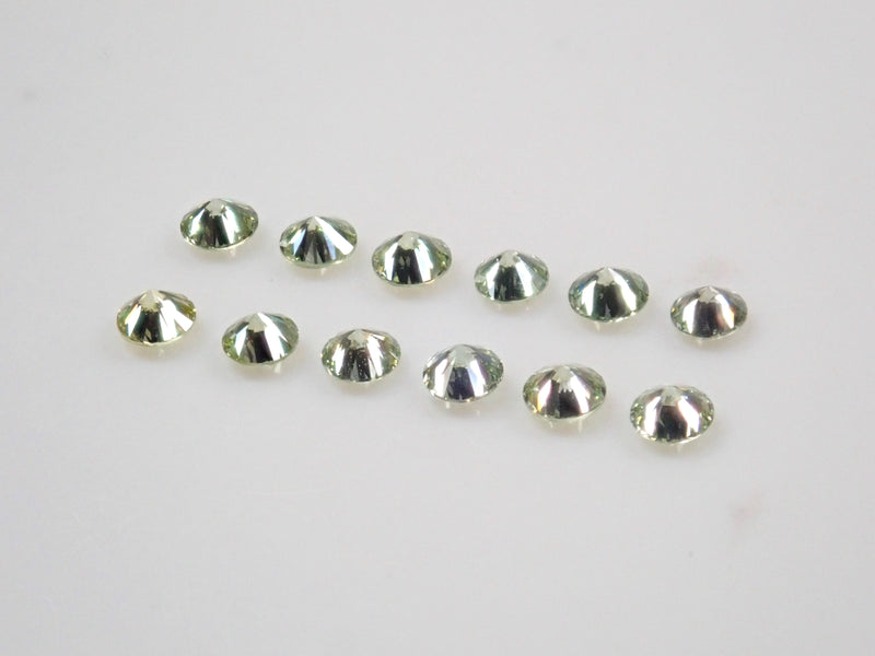 ライトミントグリーンダイヤモンド1石ルース（2.0mm,VS-SI）《複数購入割引有》