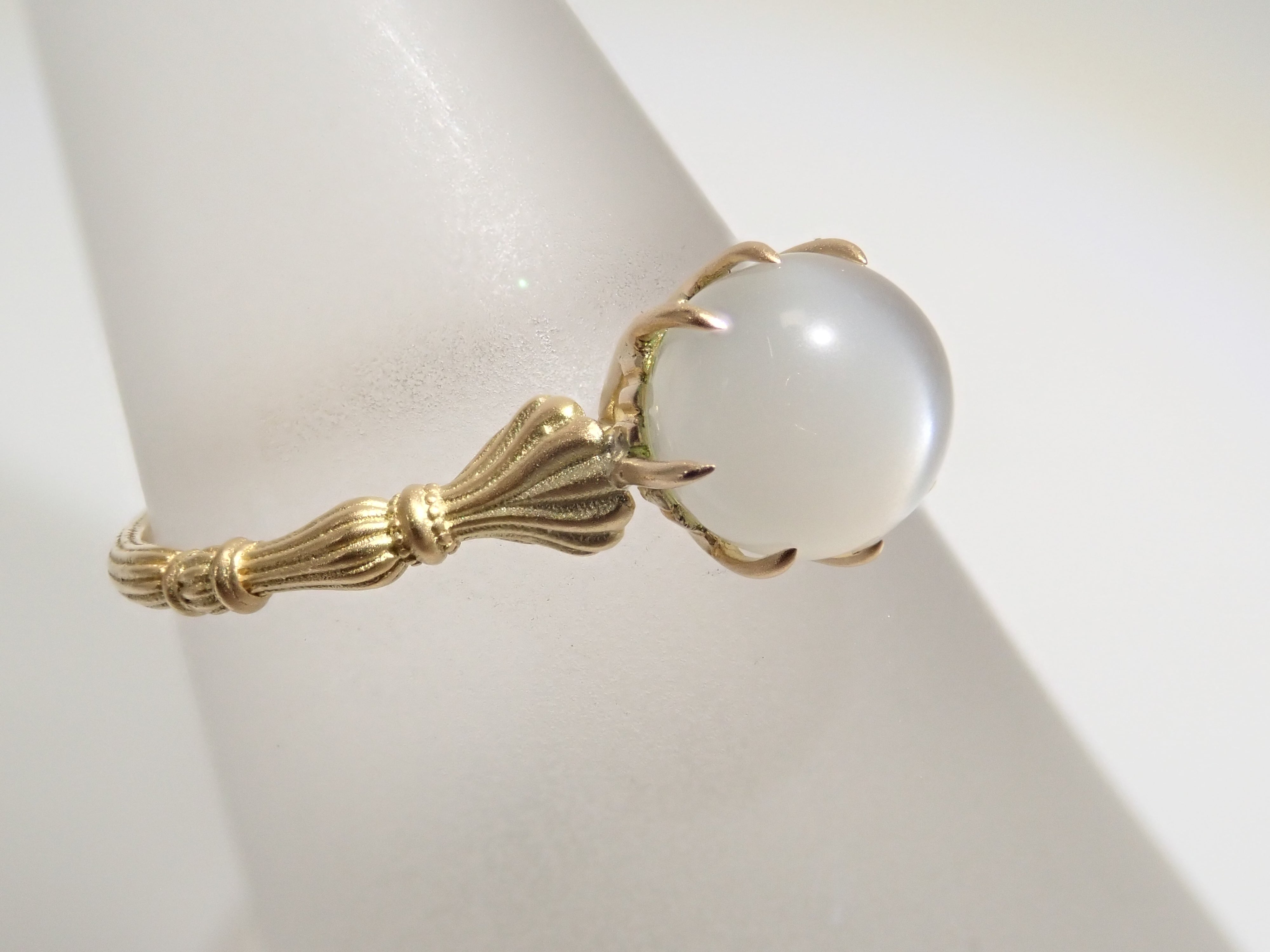 K18YG ロシア産デマントイドガーネット（ホーステール認む） 0.271ct リング