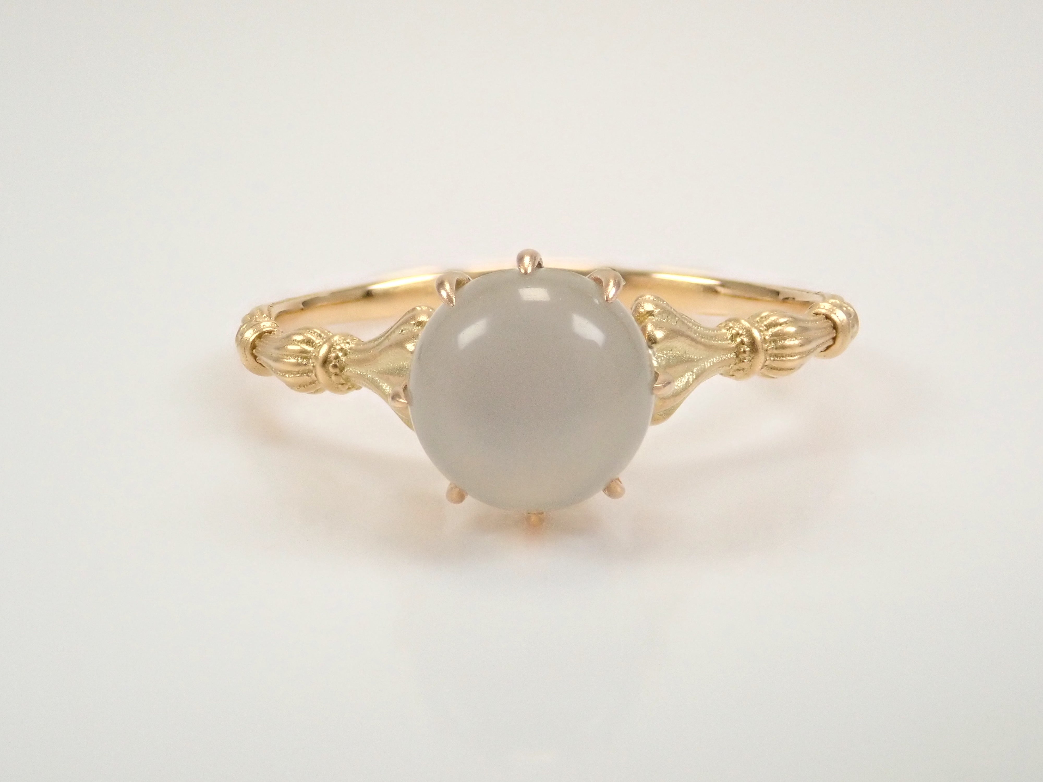 K18YG ロシア産デマントイドガーネット（ホーステール認む） 0.271ct リング