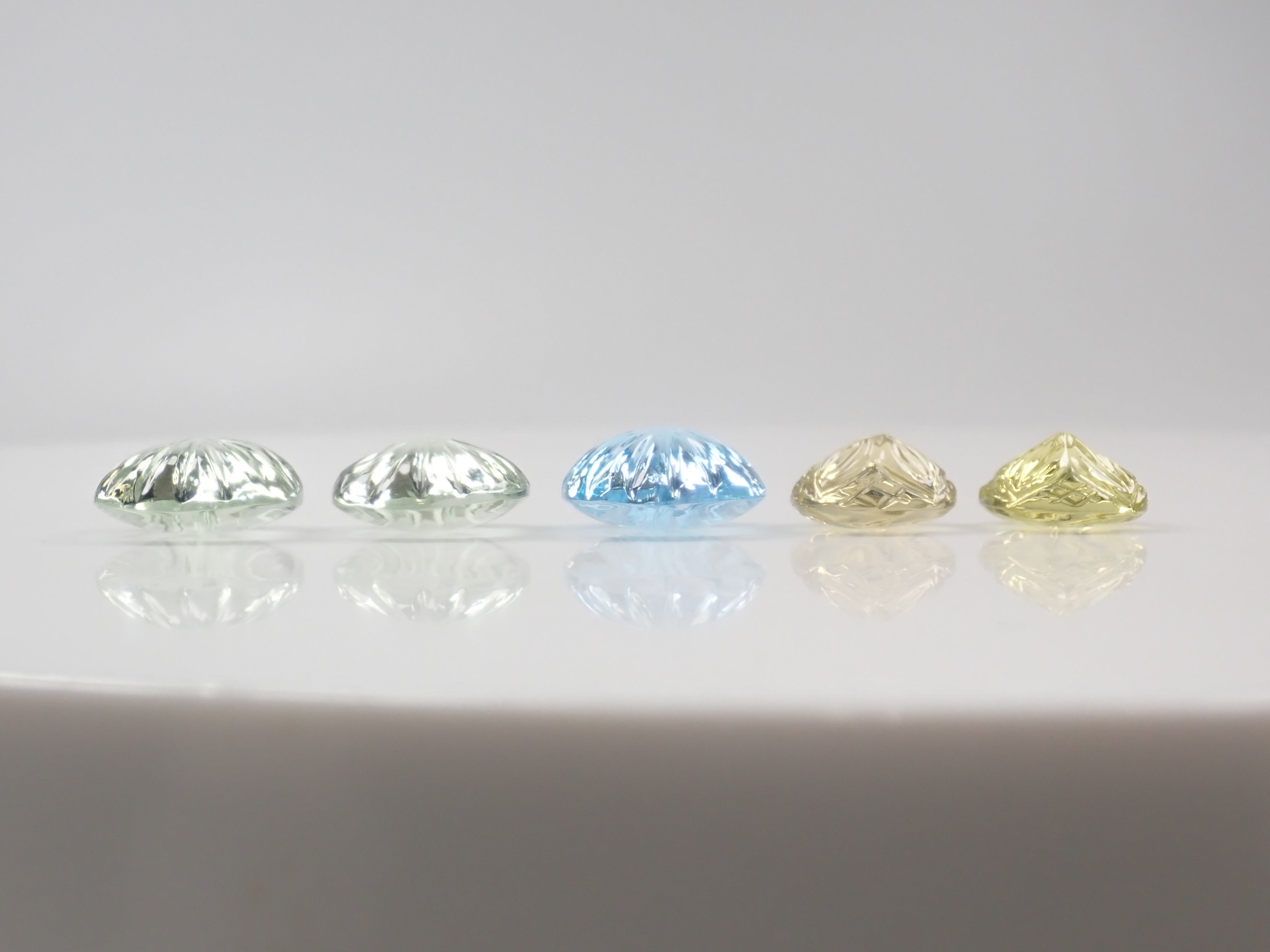 【2/11  22時販売】《限定5石》カービングガチャ💎グリーンクォーツ、レモンクォーツ、ブルートパーズ《複数購入割引有》