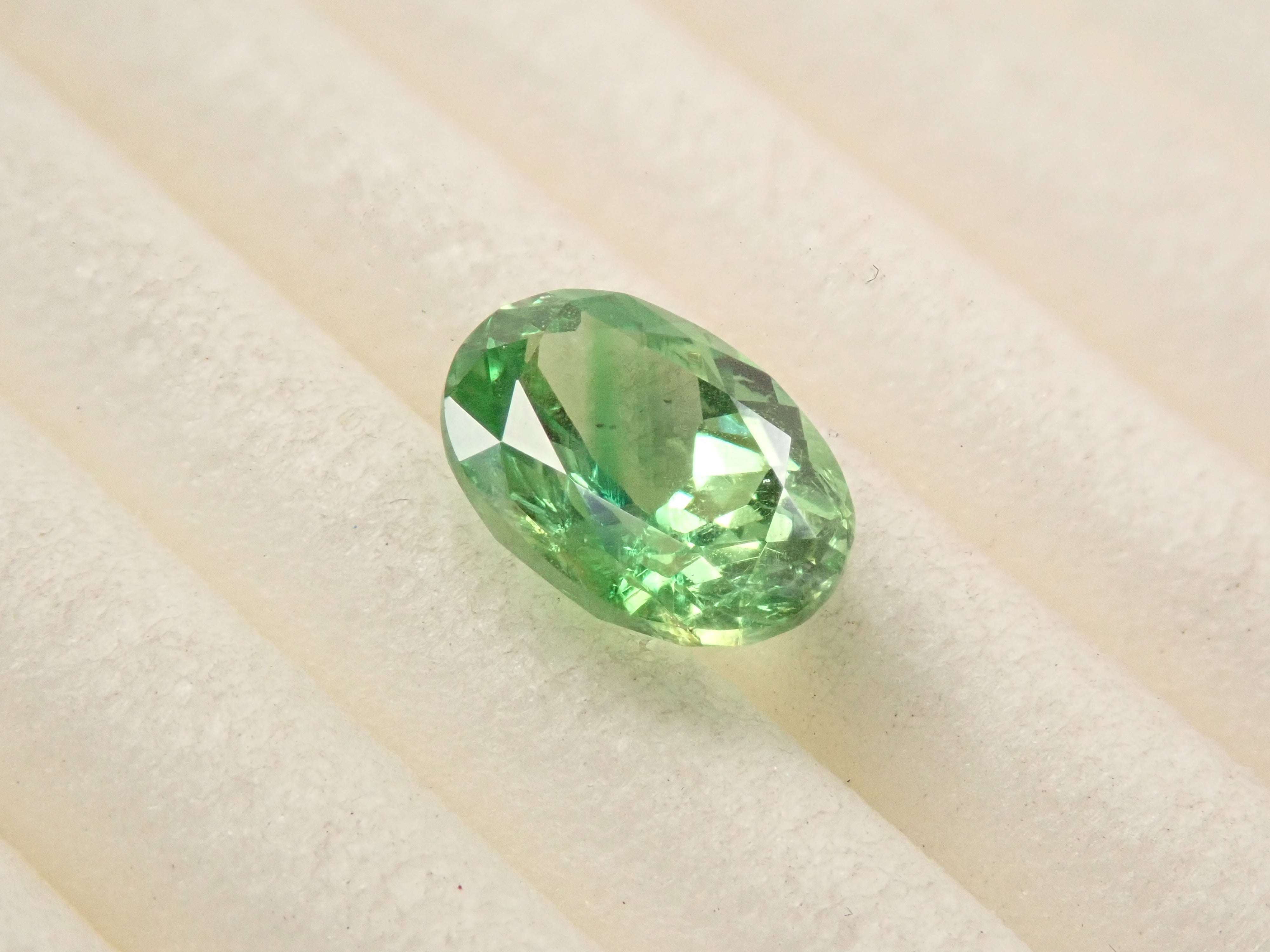 【12561607掲載】タンザニア産バイカラーグロッシュラーガーネット 0.796ctルース