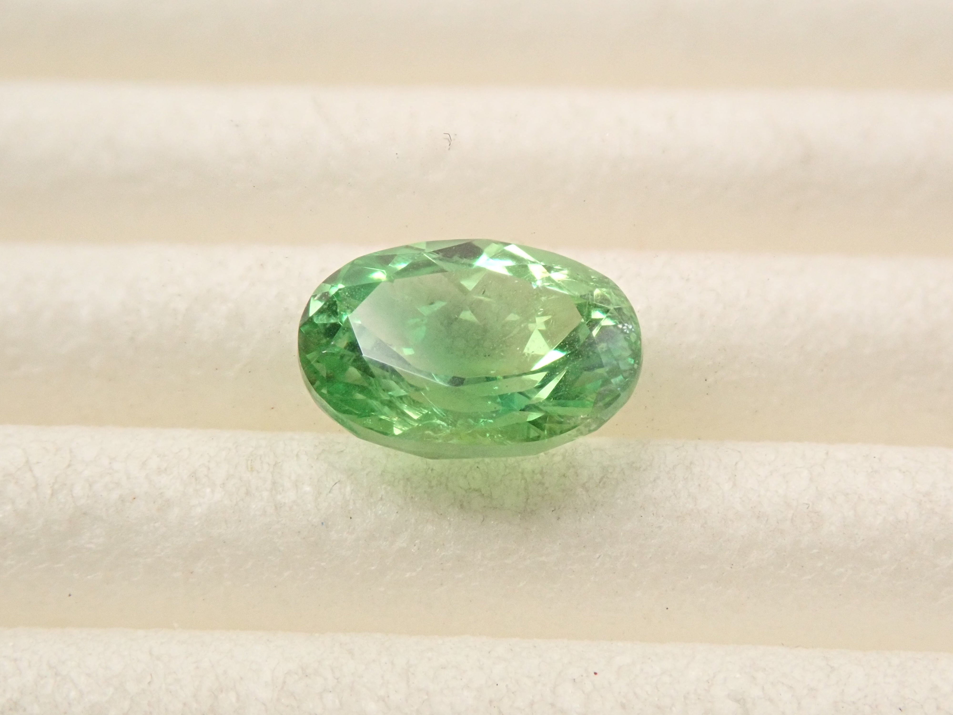 【12561607掲載】タンザニア産バイカラーグロッシュラーガーネット 0.796ctルース