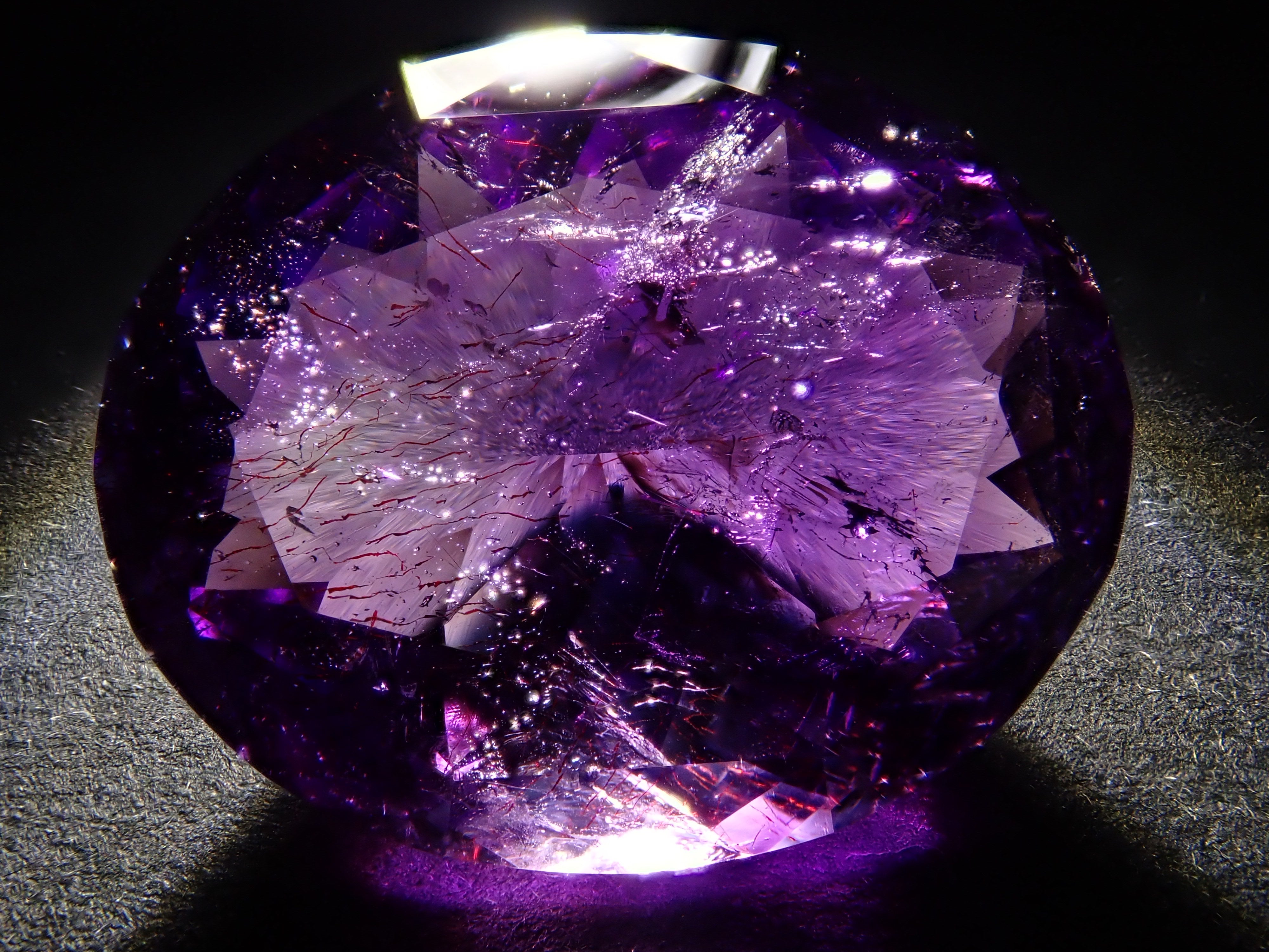 【12561911掲載】ブラジル産ブラジル産エレスチャルアメジスト 15.928ctルース