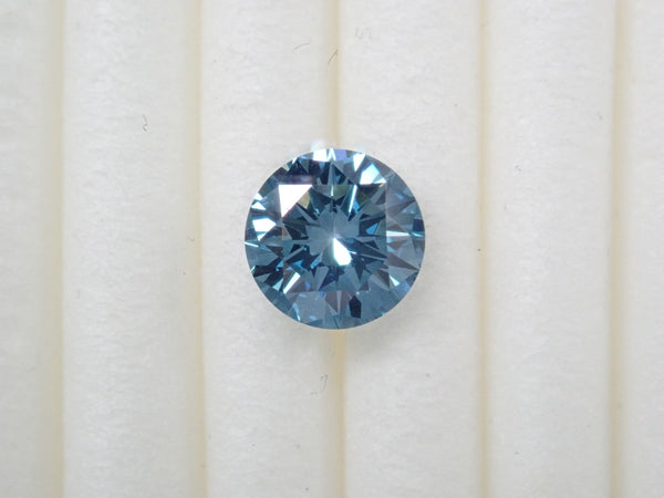 ラボグロウンダイヤモンド（合成ダイヤモンド） 0.598ctルース(FANCY VIVID BLUE, VVS2)
