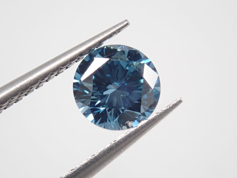 ラボグロウンダイヤモンド（合成ダイヤモンド） 0.661ctルース(FANCY VIVID BLUE, VS1, Excellent)