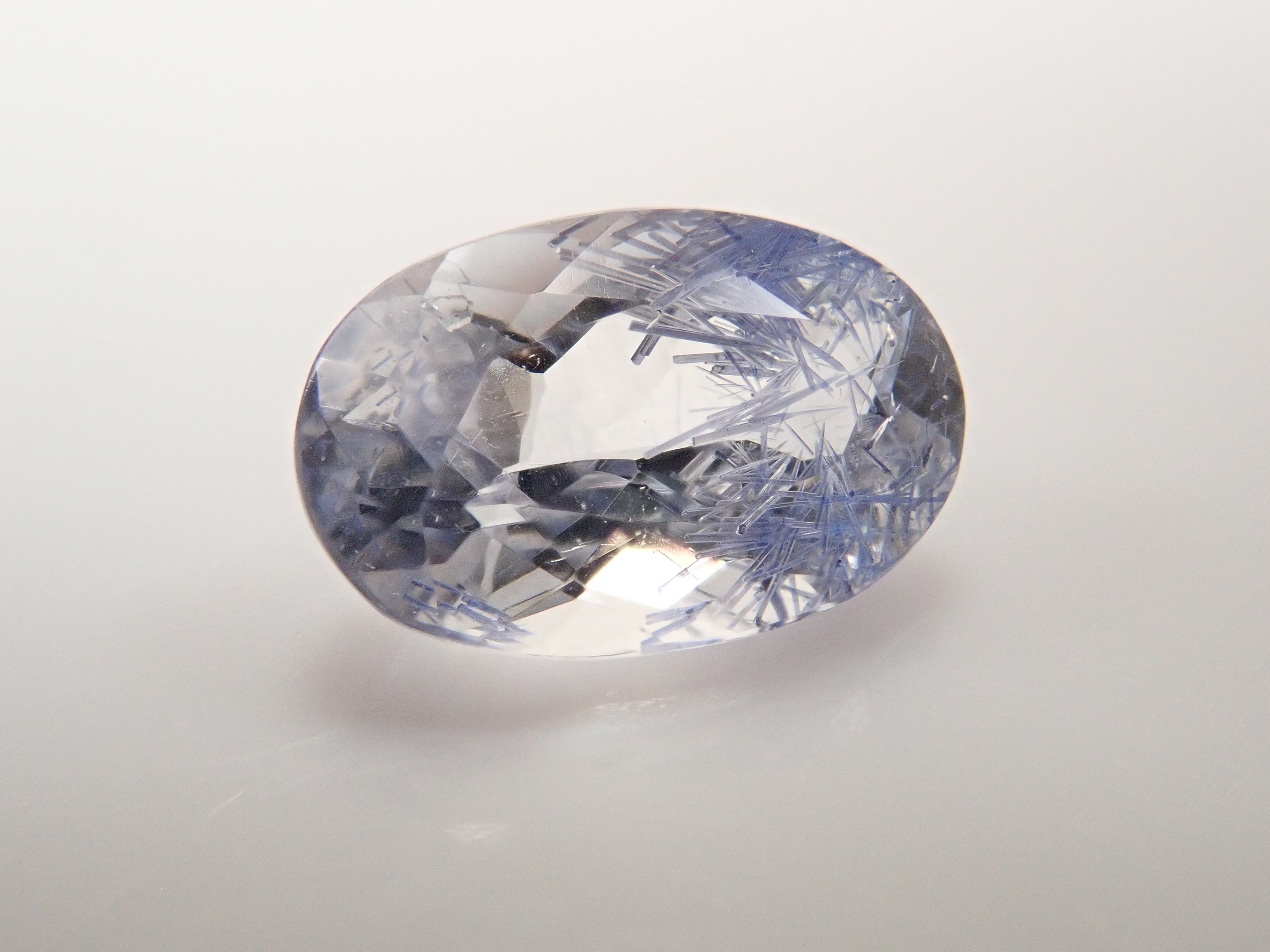 【12561966掲載】ブラジル産デュモルチェライトインクォーツ 0.867ctルース