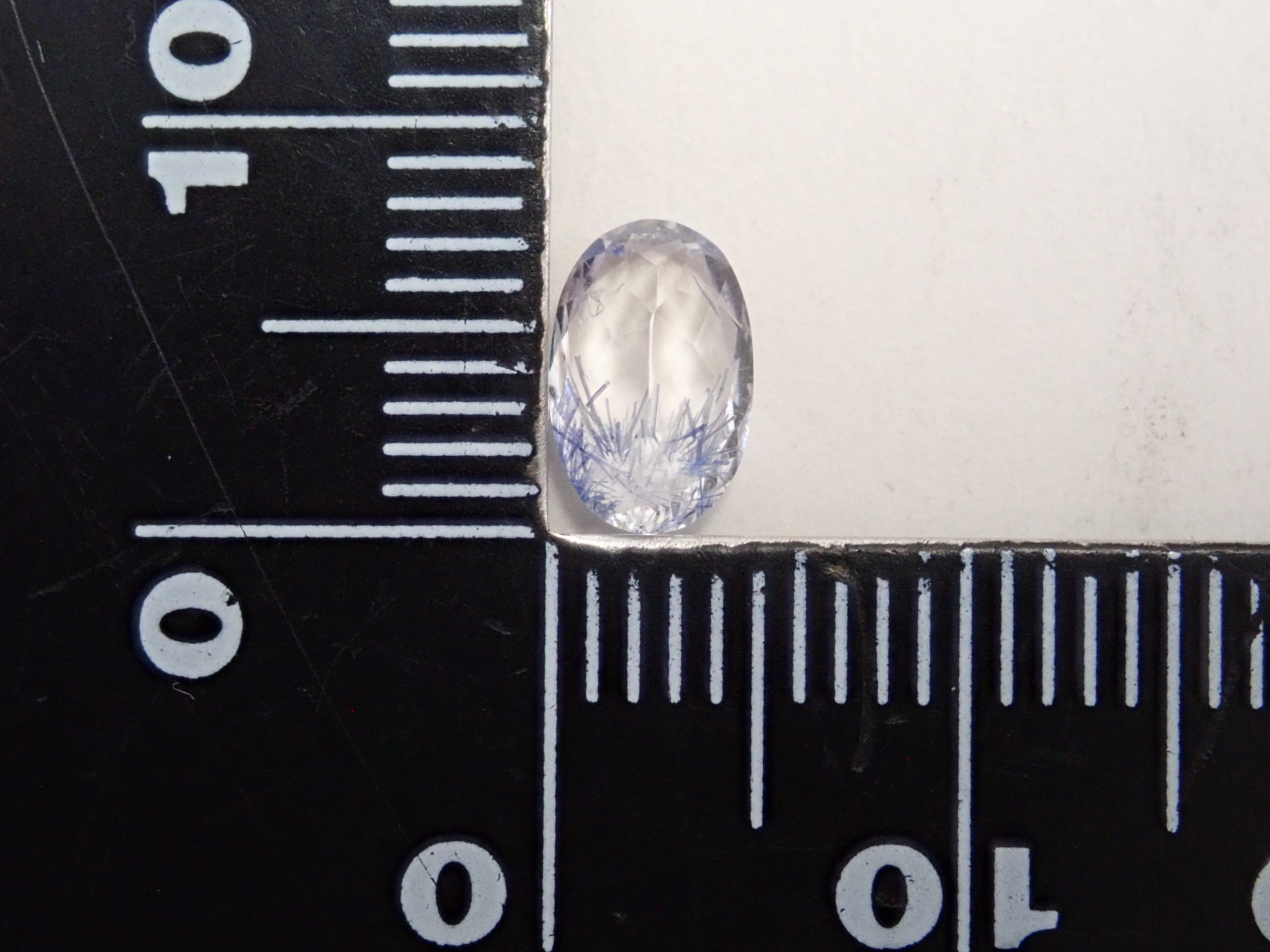 【12561966掲載】ブラジル産デュモルチェライトインクォーツ 0.867ctルース