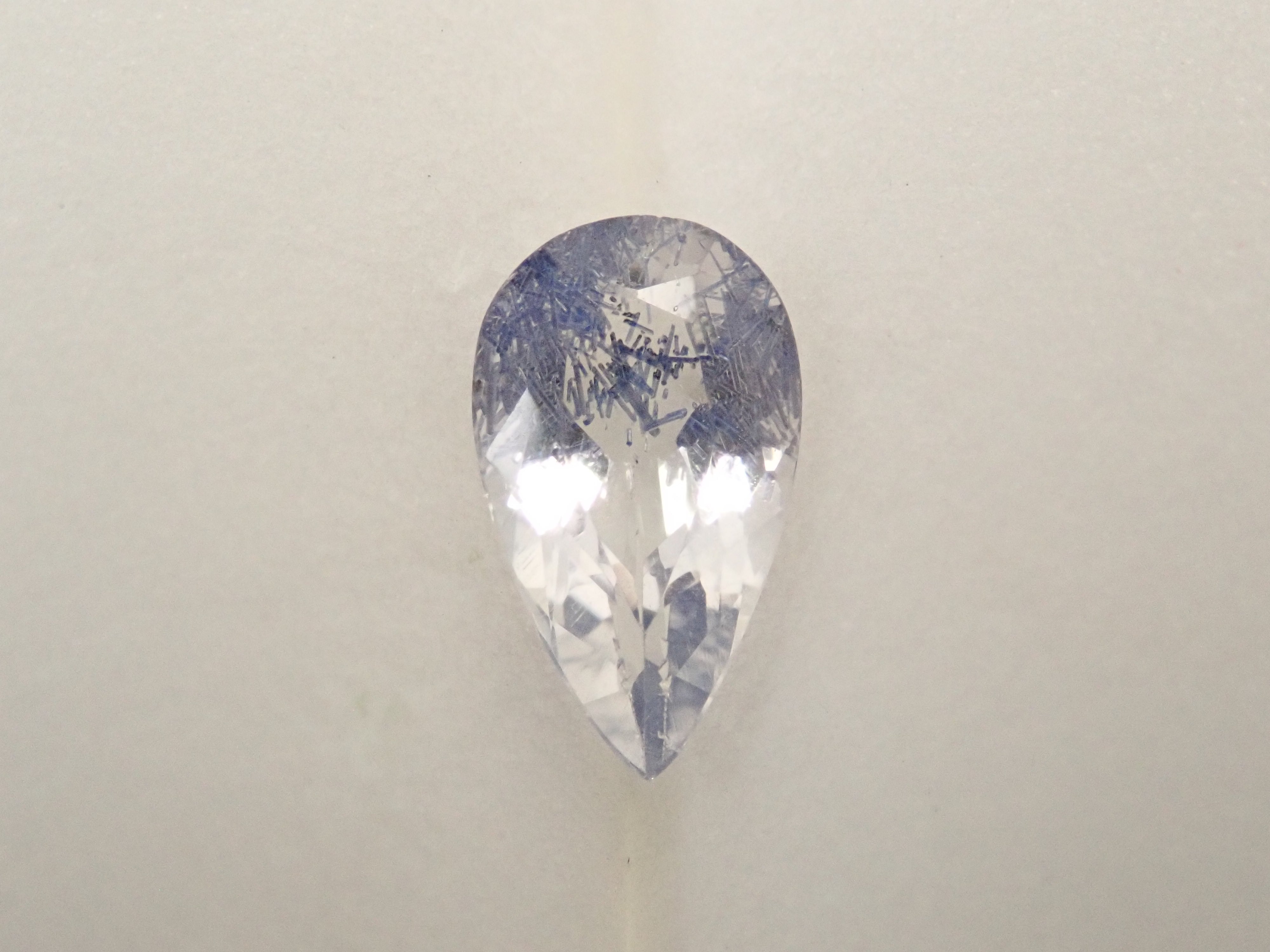 【12561968掲載】ブラジル産デュモルチェライトインクォーツ 0.803ctルース