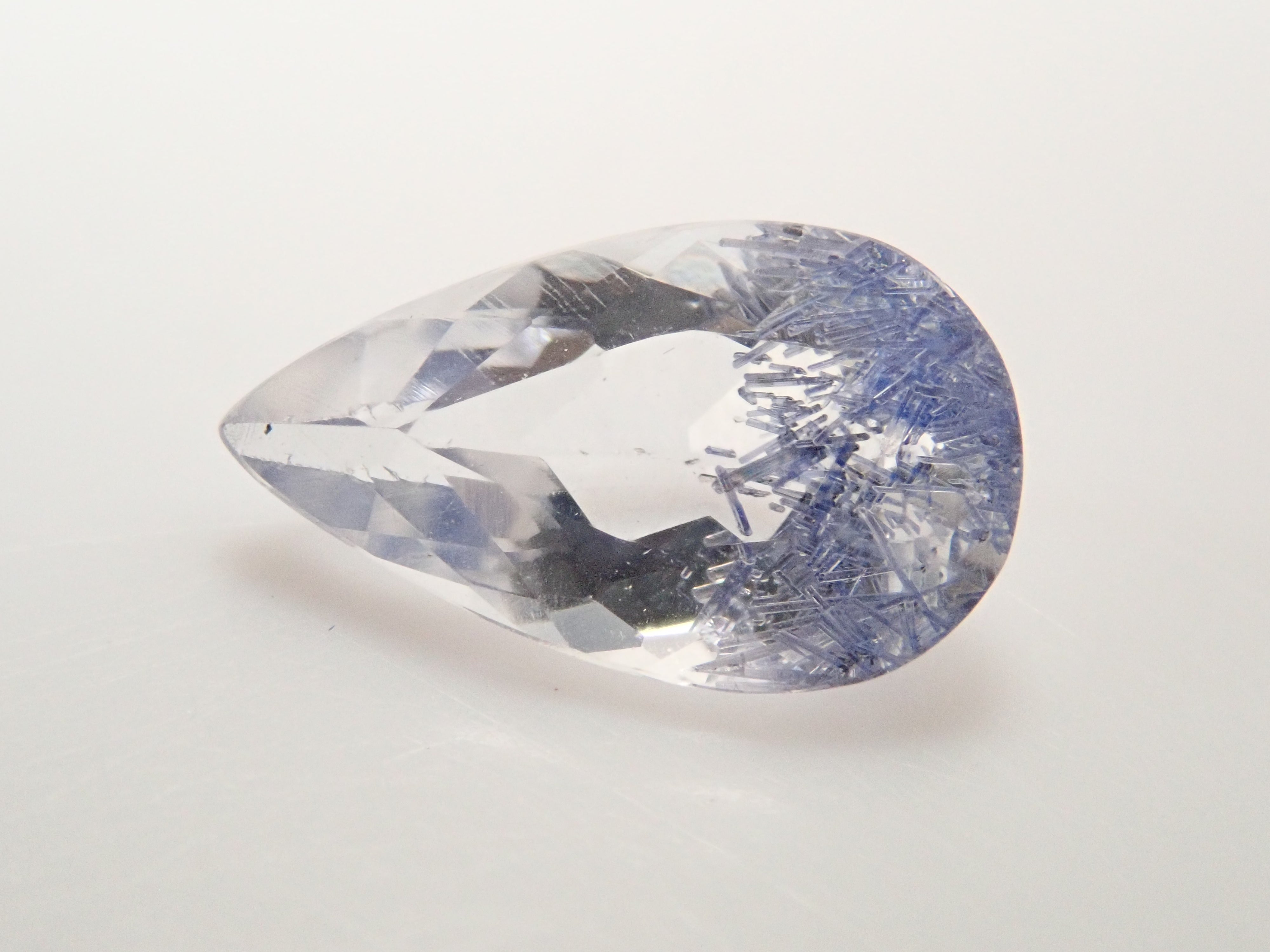 【12561968掲載】ブラジル産デュモルチェライトインクォーツ 0.803ctルース