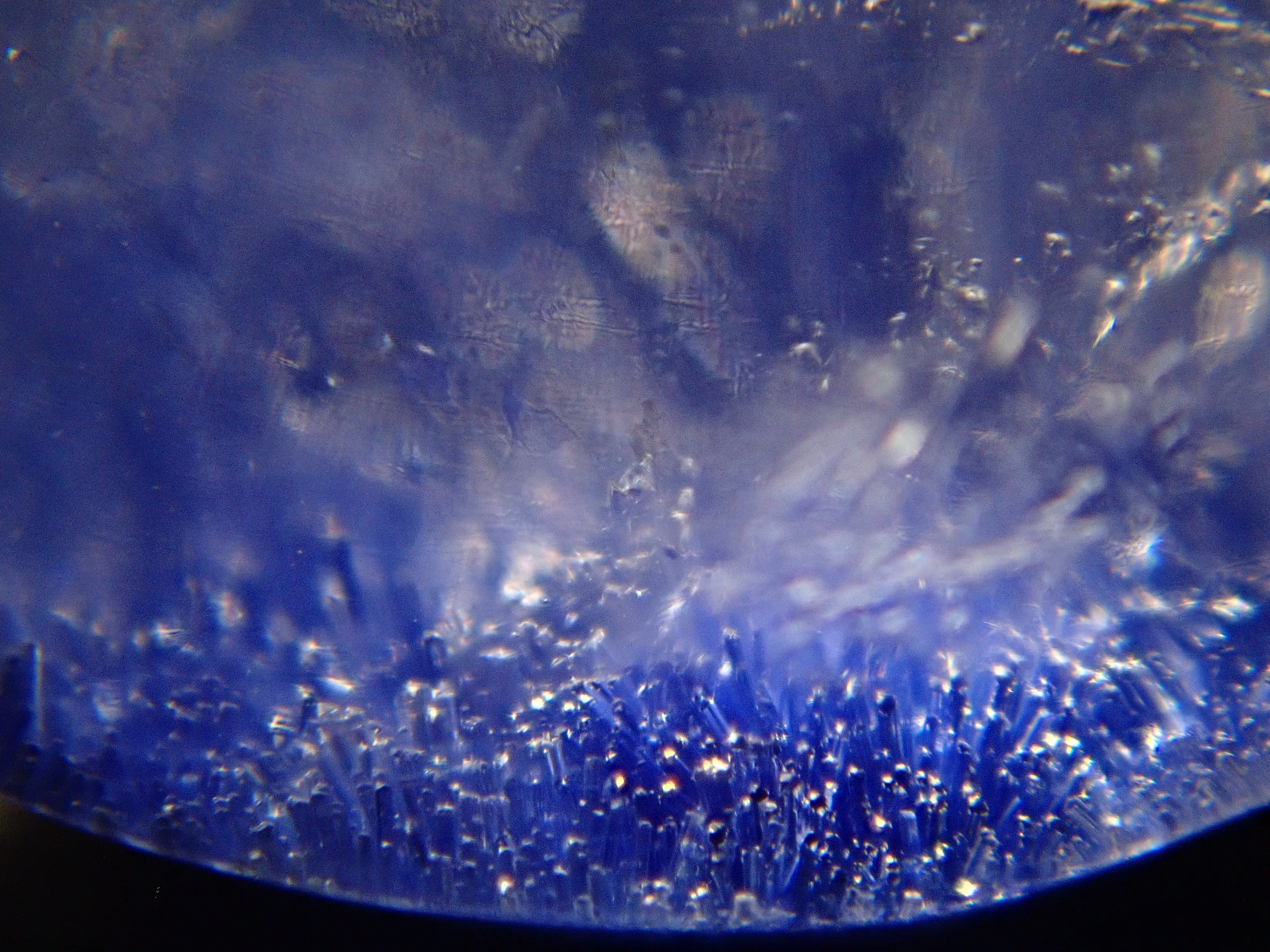 【12561972掲載】ブラジル産デュモルチェライトインクォーツ 2.450ctルース