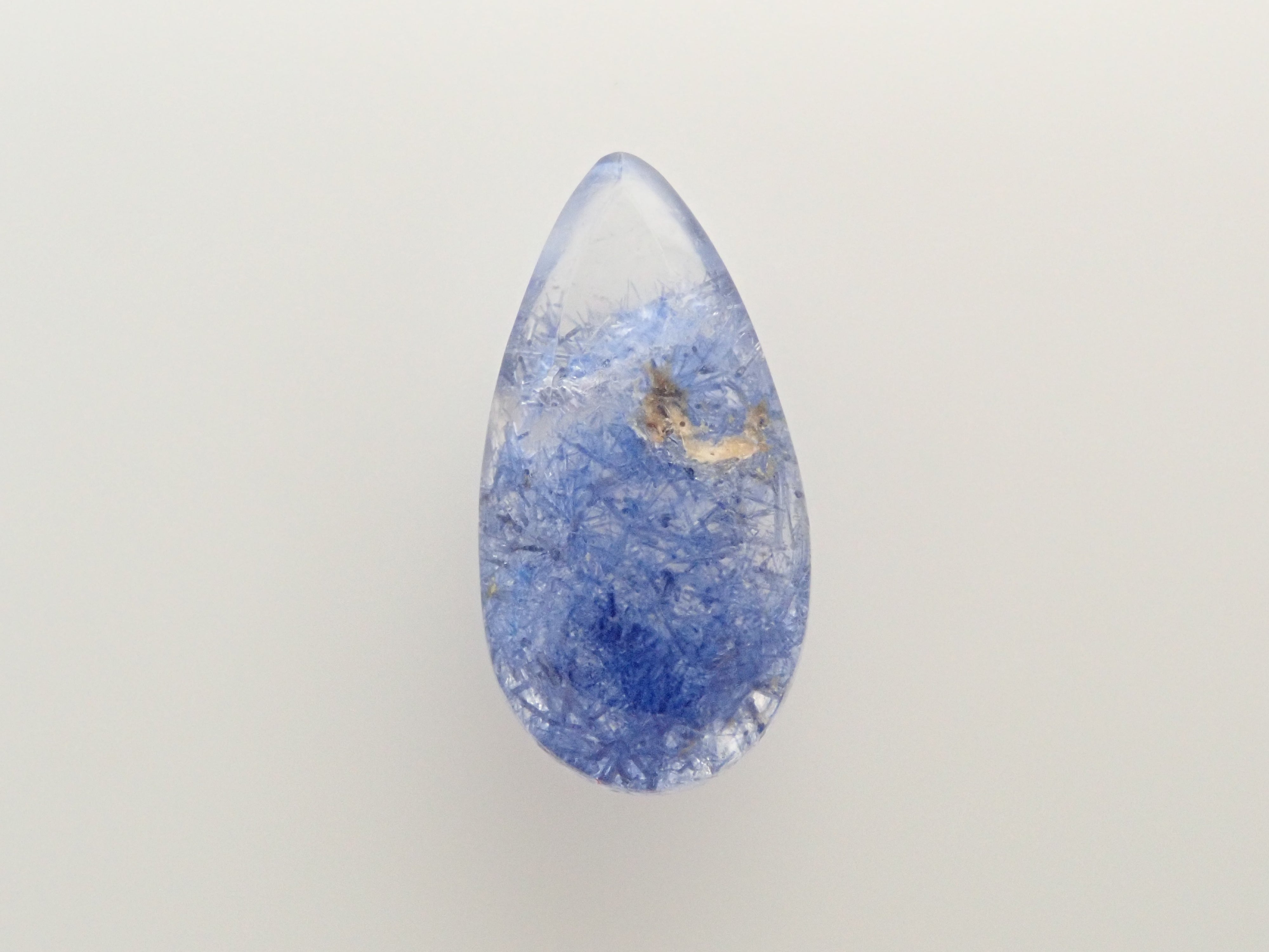 【12561977掲載】ブラジル産デュモルチェライトインクォーツ 1.383ctルース