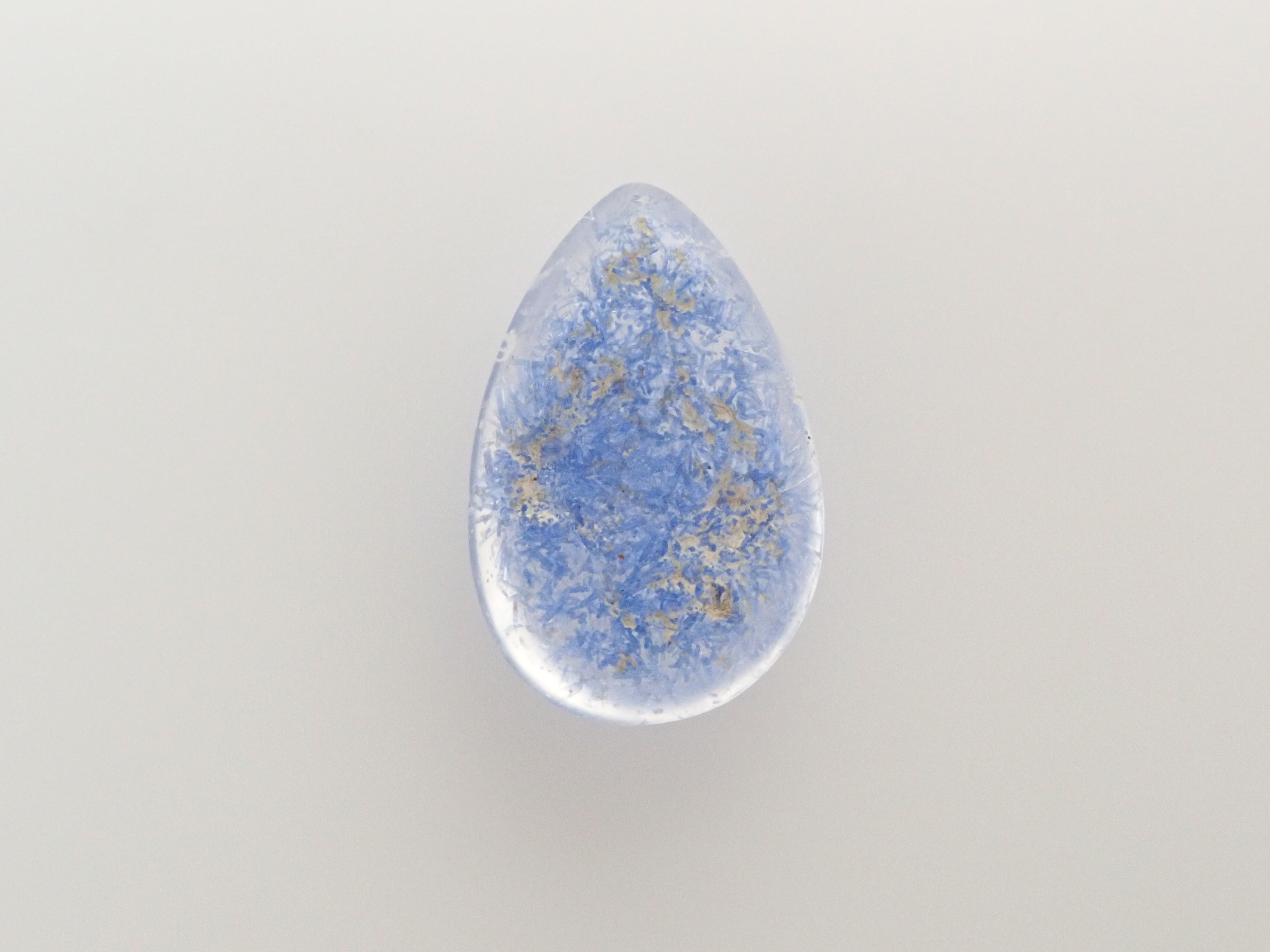 【12561978掲載】ブラジル産デュモルチェライトインクォーツ 1.266ctルース