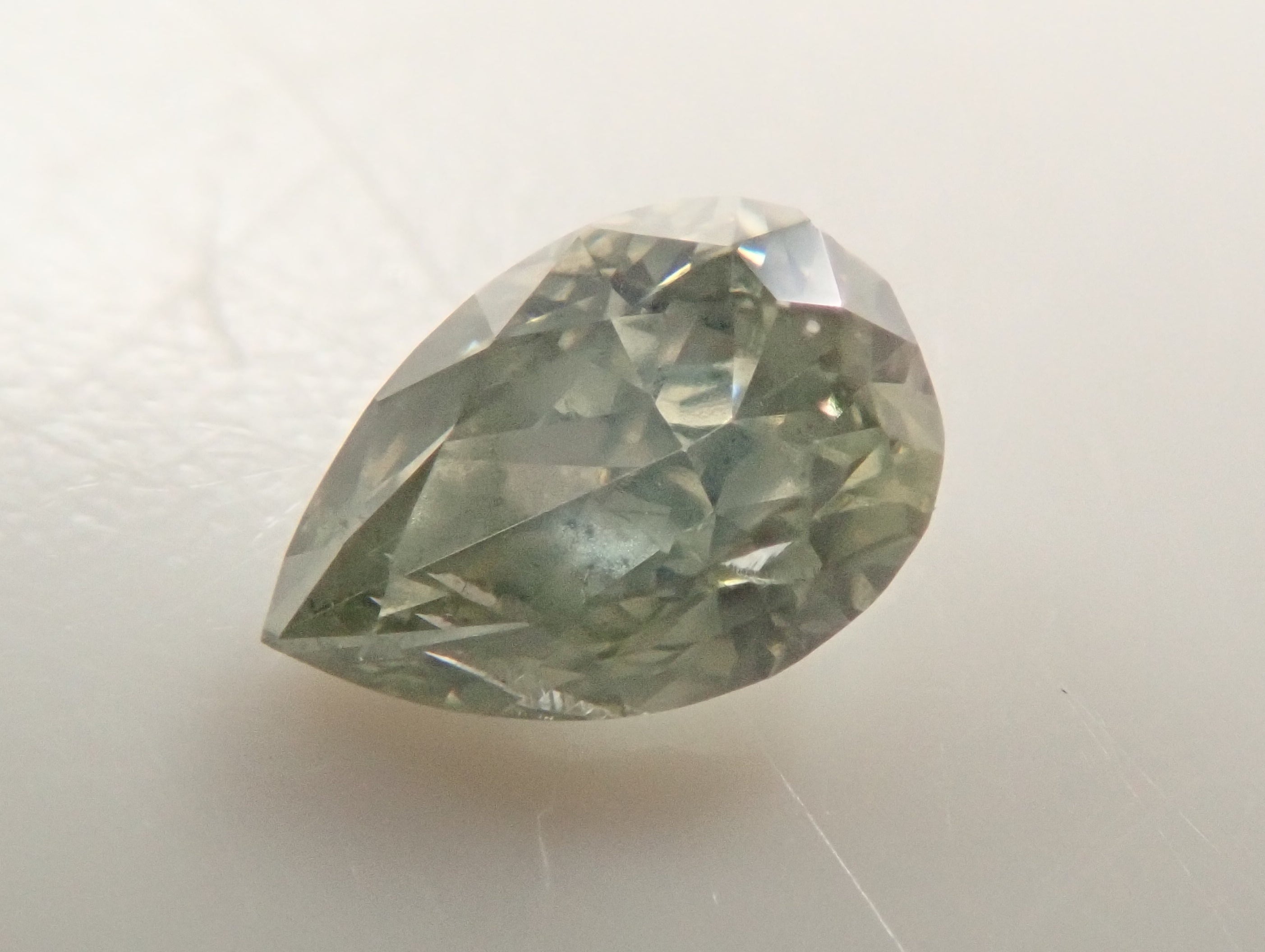 【抽選販売_0225_03】グリーンダイヤモンド 0.084ctルース(FANCY GRAY GREEN, I-1)