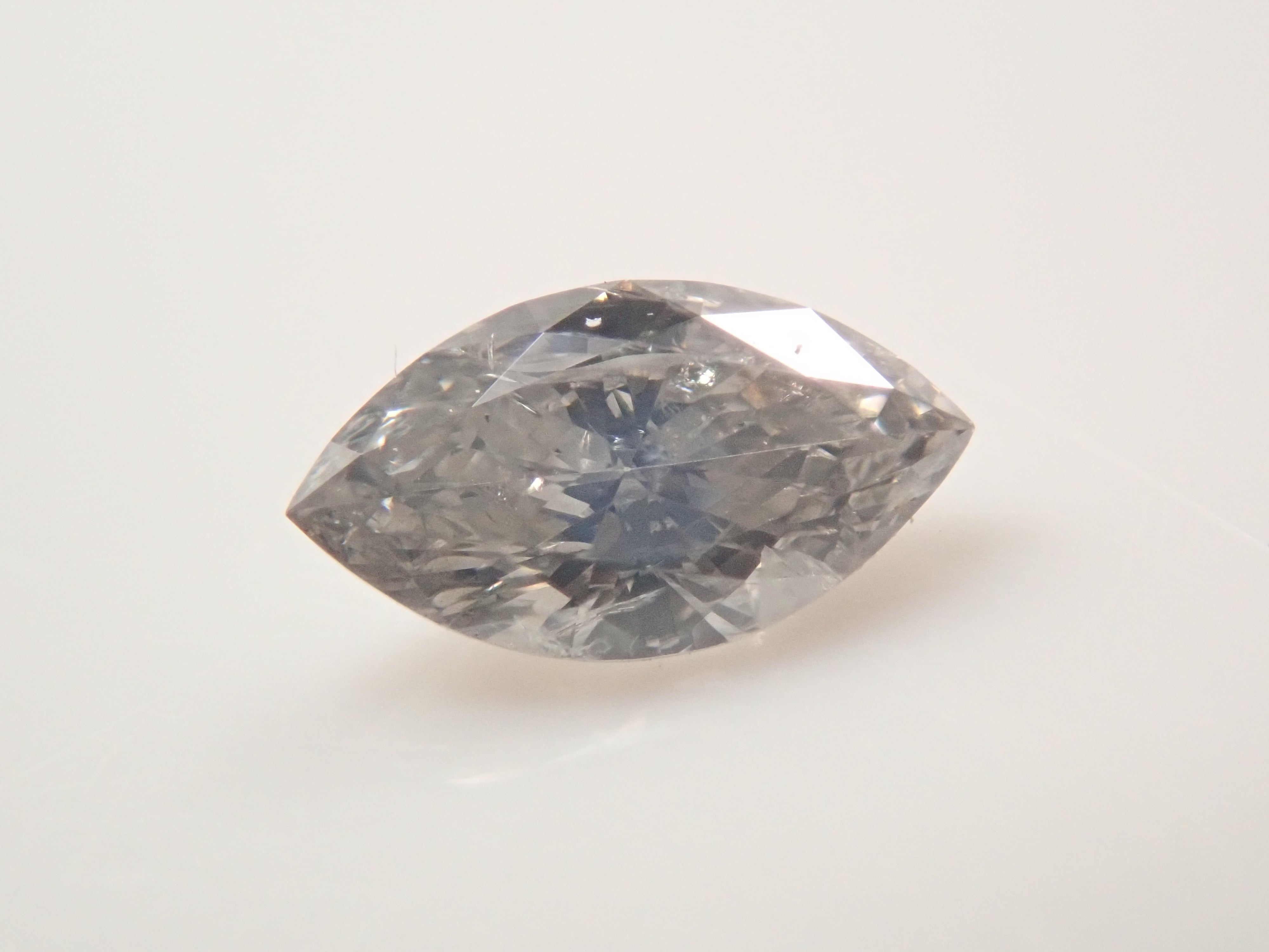 【32501858掲載】グレーダイヤモンド 0.141ctルース(FANCY GRAY, I-1)