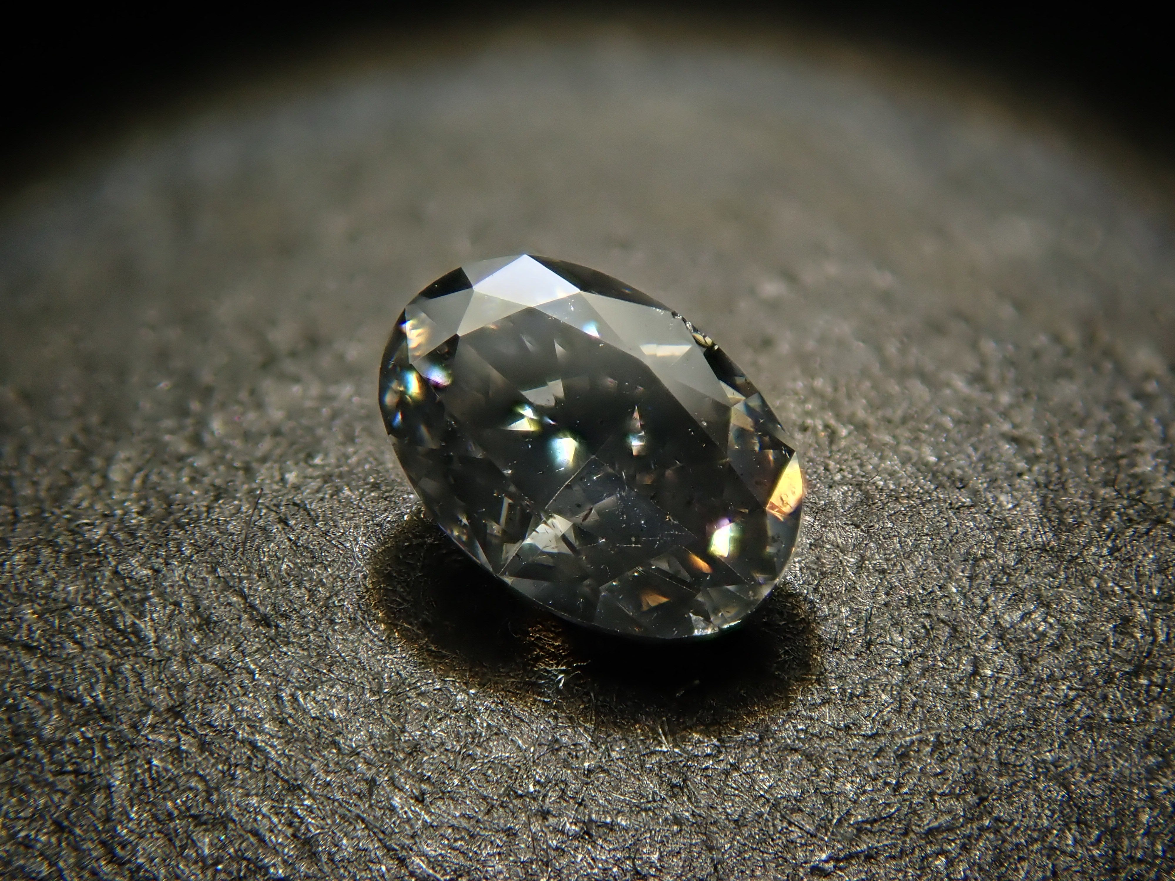 【32501859掲載】グレーダイヤモンド 0.158ctルース(FANCY DARK GRAY, I-1)