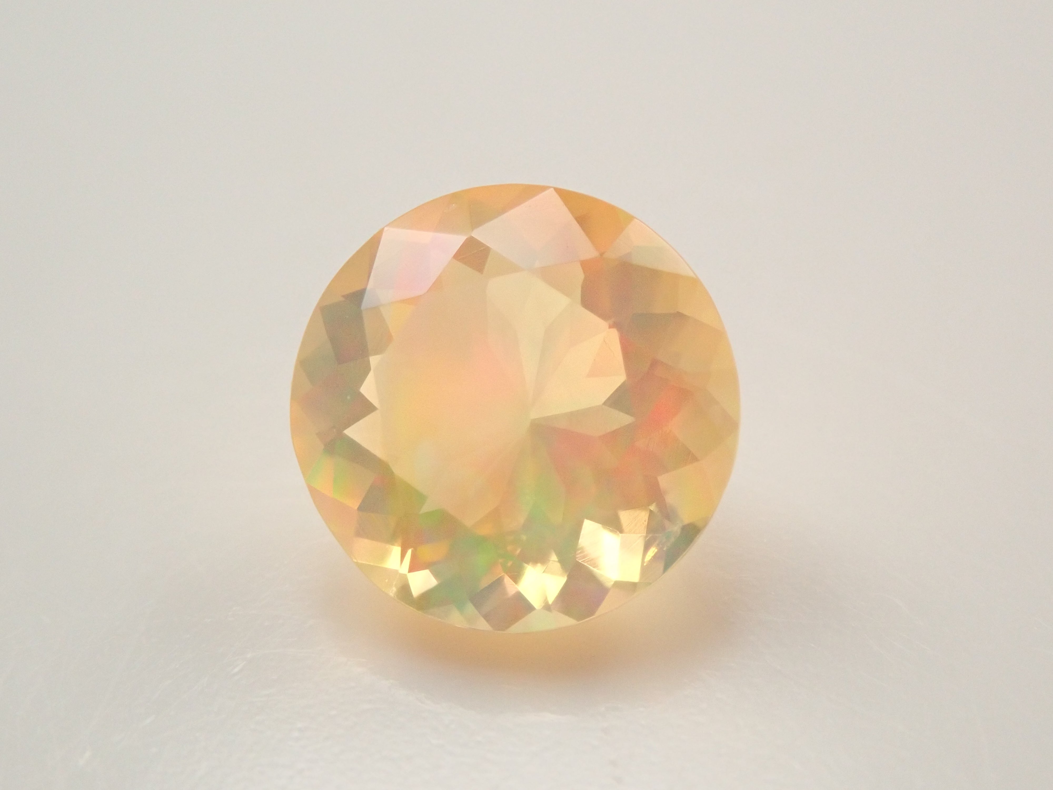 【12561174掲載】メキシコ産ファイアオパール（ファセットカット） 0.517ctルース