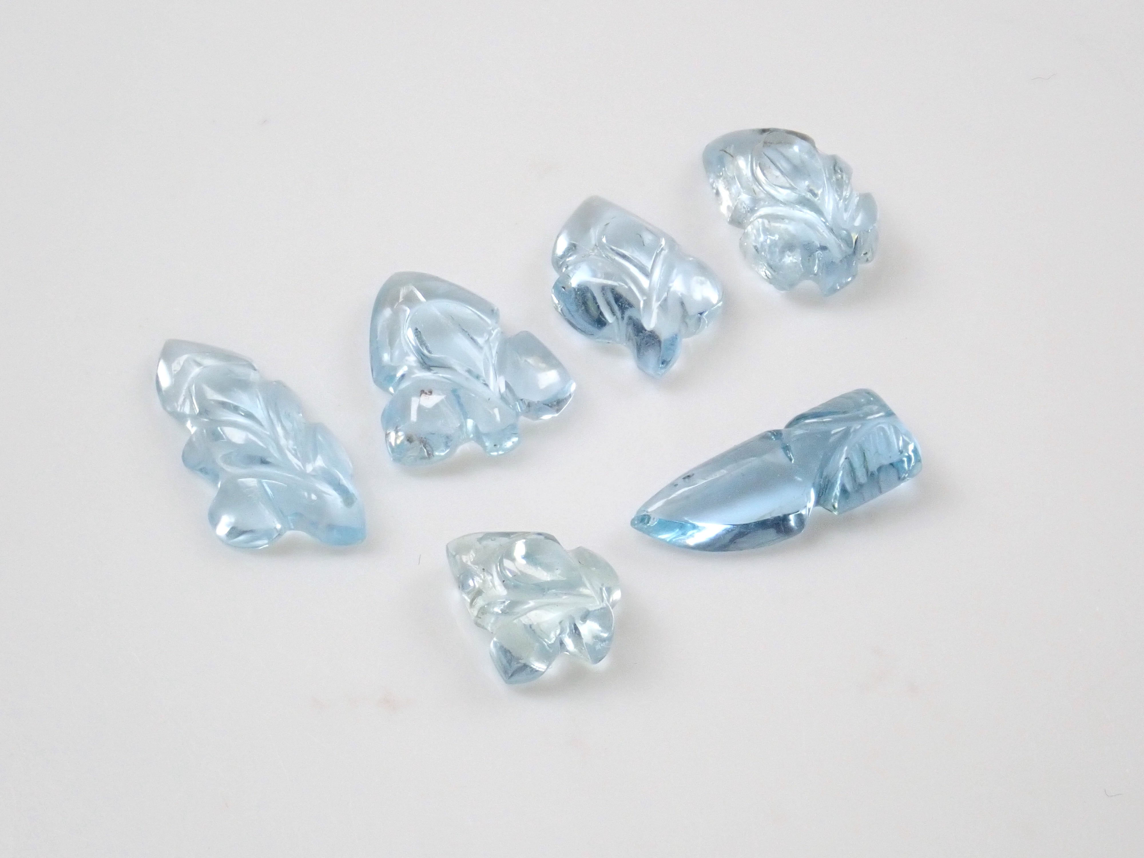 Limited to 6 stones: Aquamarine + Iolite loose stone set of 2 (March birthstone) Multiple purchase discounts available