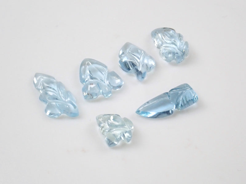 【限量 6 顆】海藍寶石 + 堇青石散裝 2 顆石套裝（三月生日石）【可多買優惠】