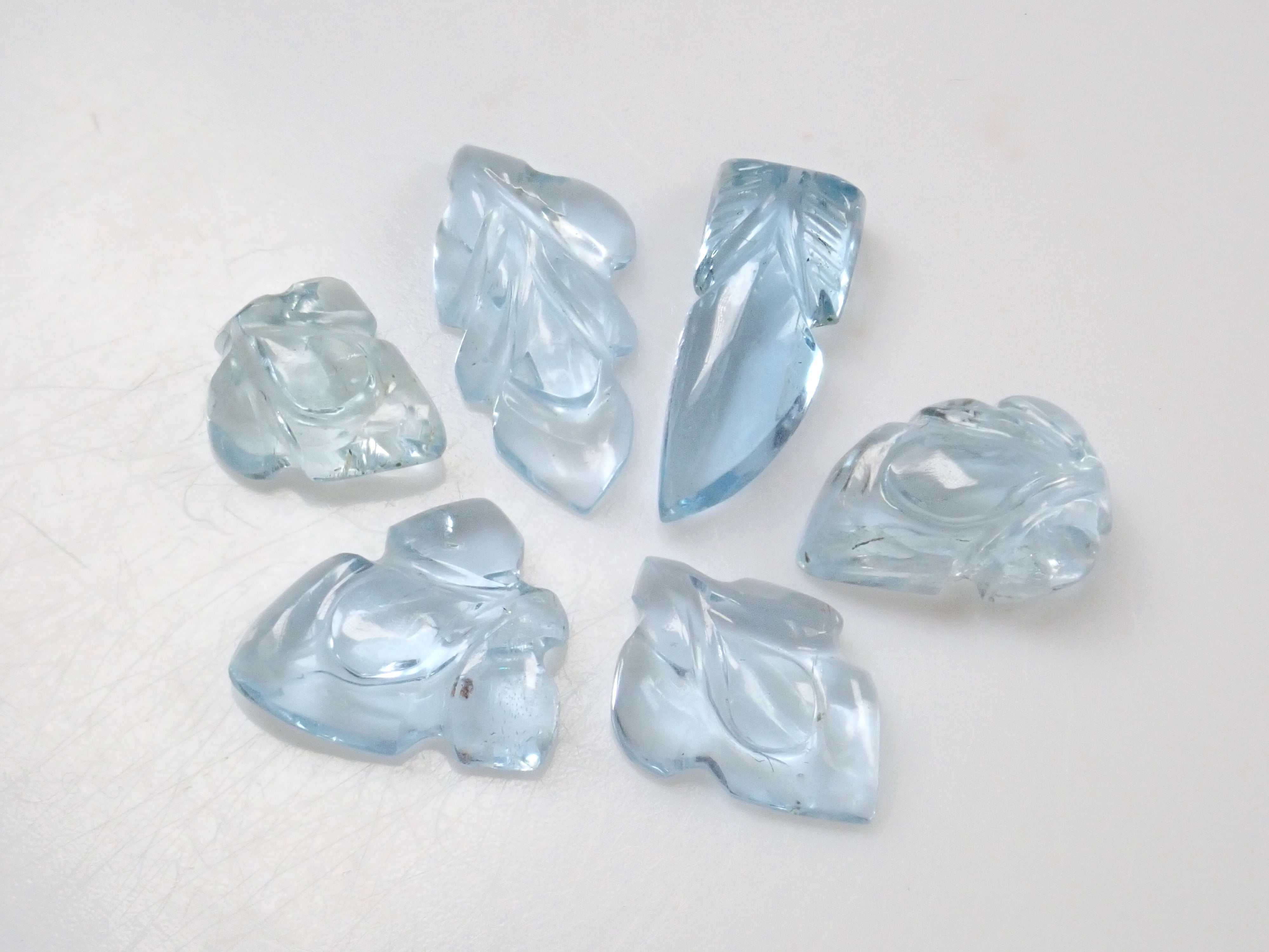 Limited to 6 stones: Aquamarine + Iolite loose stone set of 2 (March birthstone) Multiple purchase discounts available