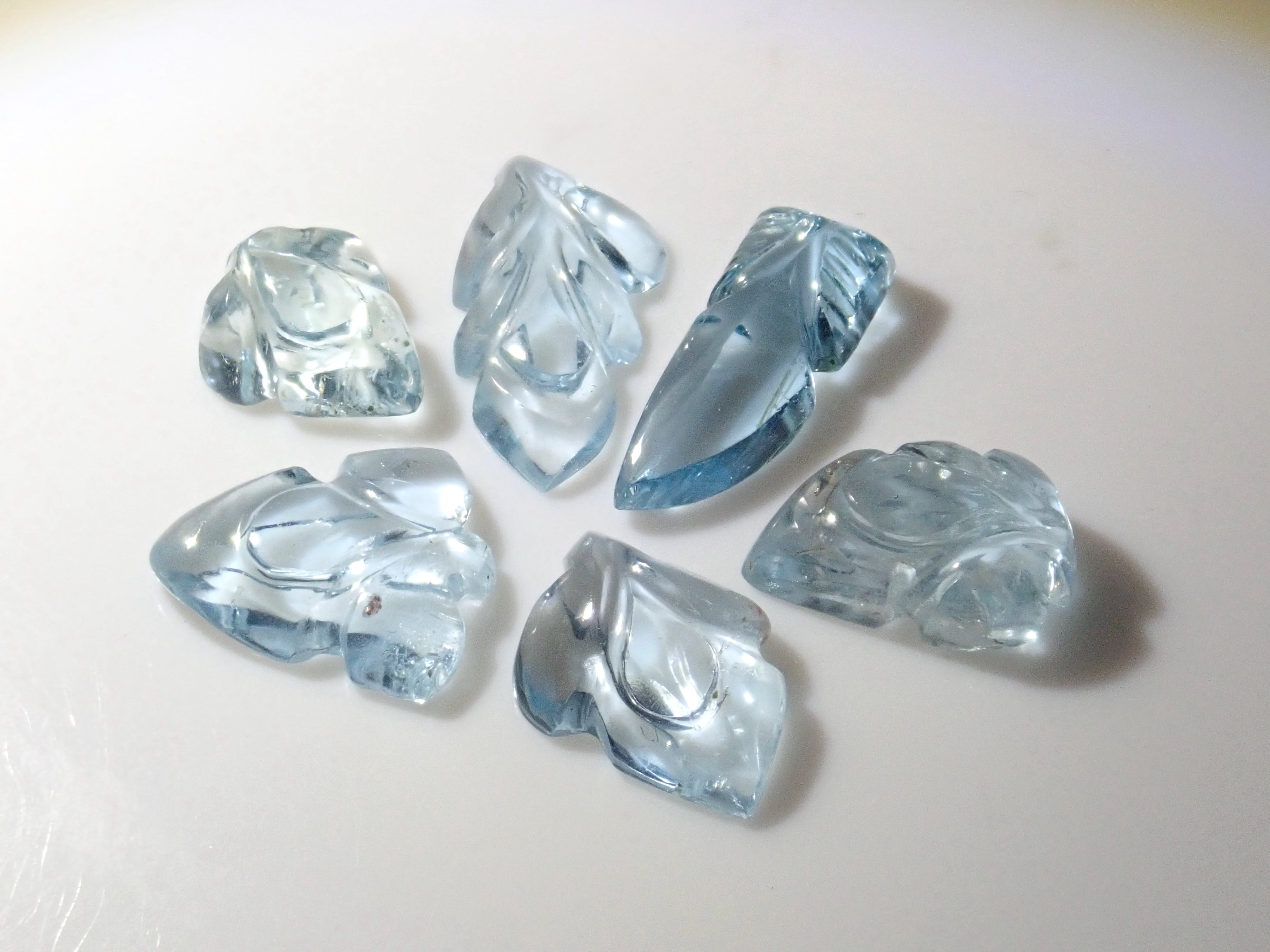 Limited to 6 stones: Aquamarine + Iolite loose stone set of 2 (March birthstone) Multiple purchase discounts available