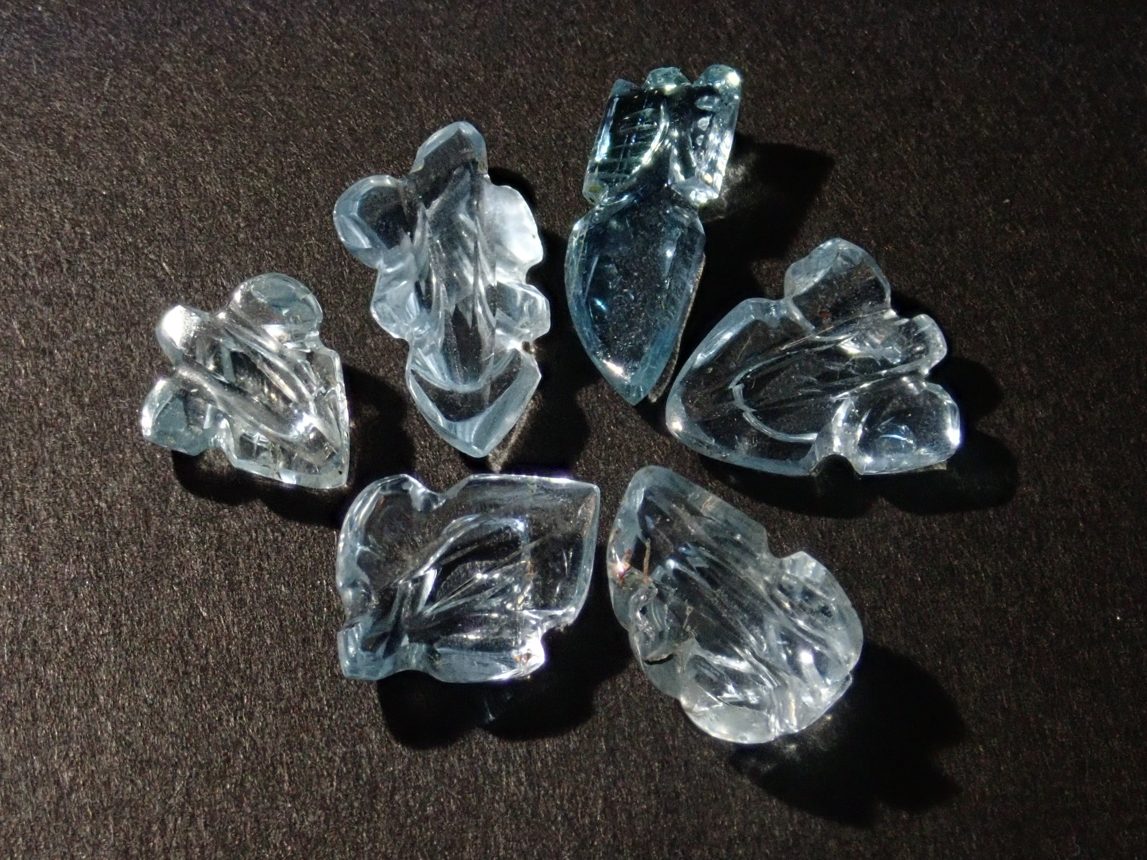 Limited to 6 stones: Aquamarine + Iolite loose stone set of 2 (March birthstone) Multiple purchase discounts available