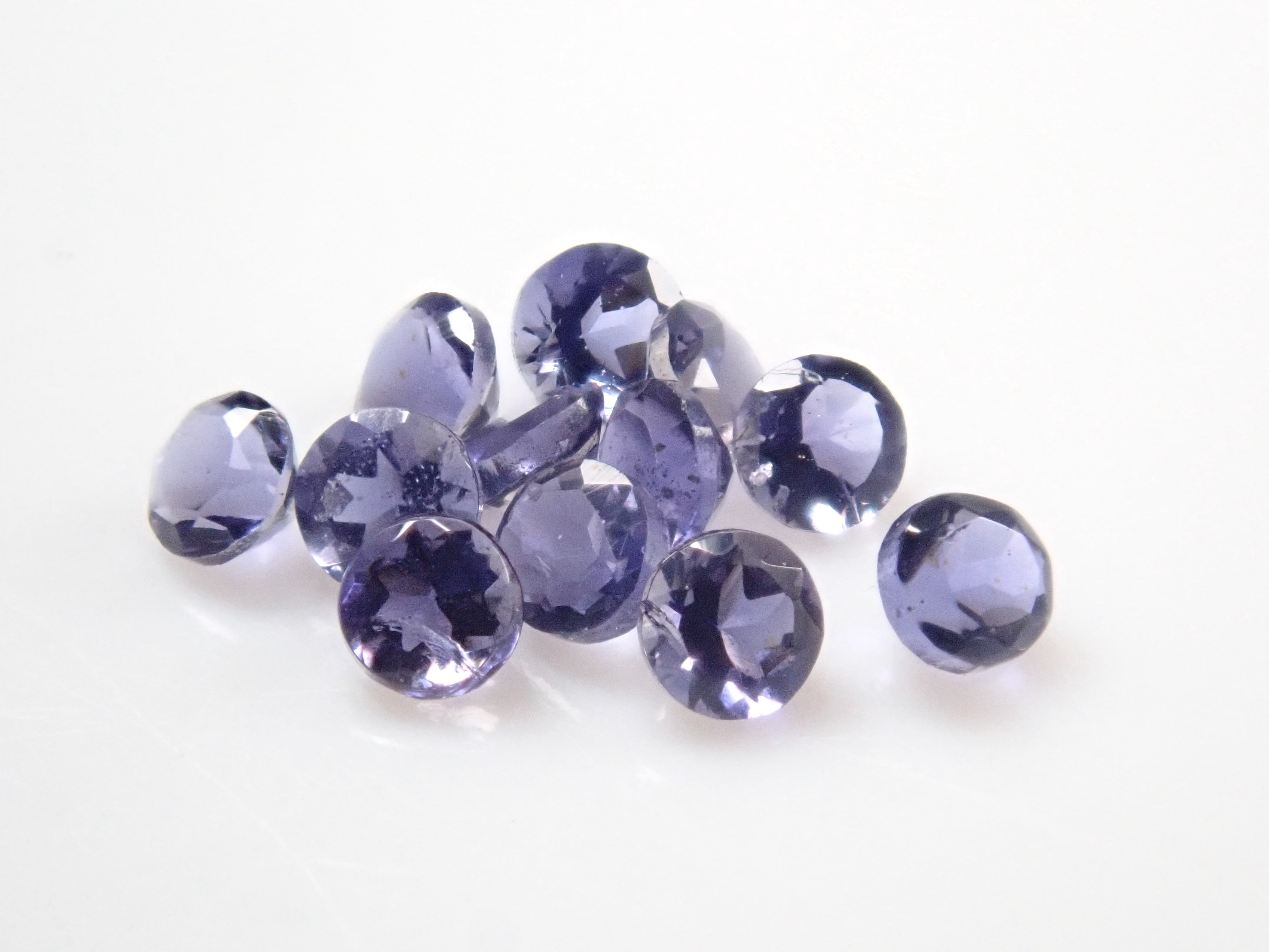 Limited to 6 stones: Aquamarine + Iolite loose stone set of 2 (March birthstone) Multiple purchase discounts available