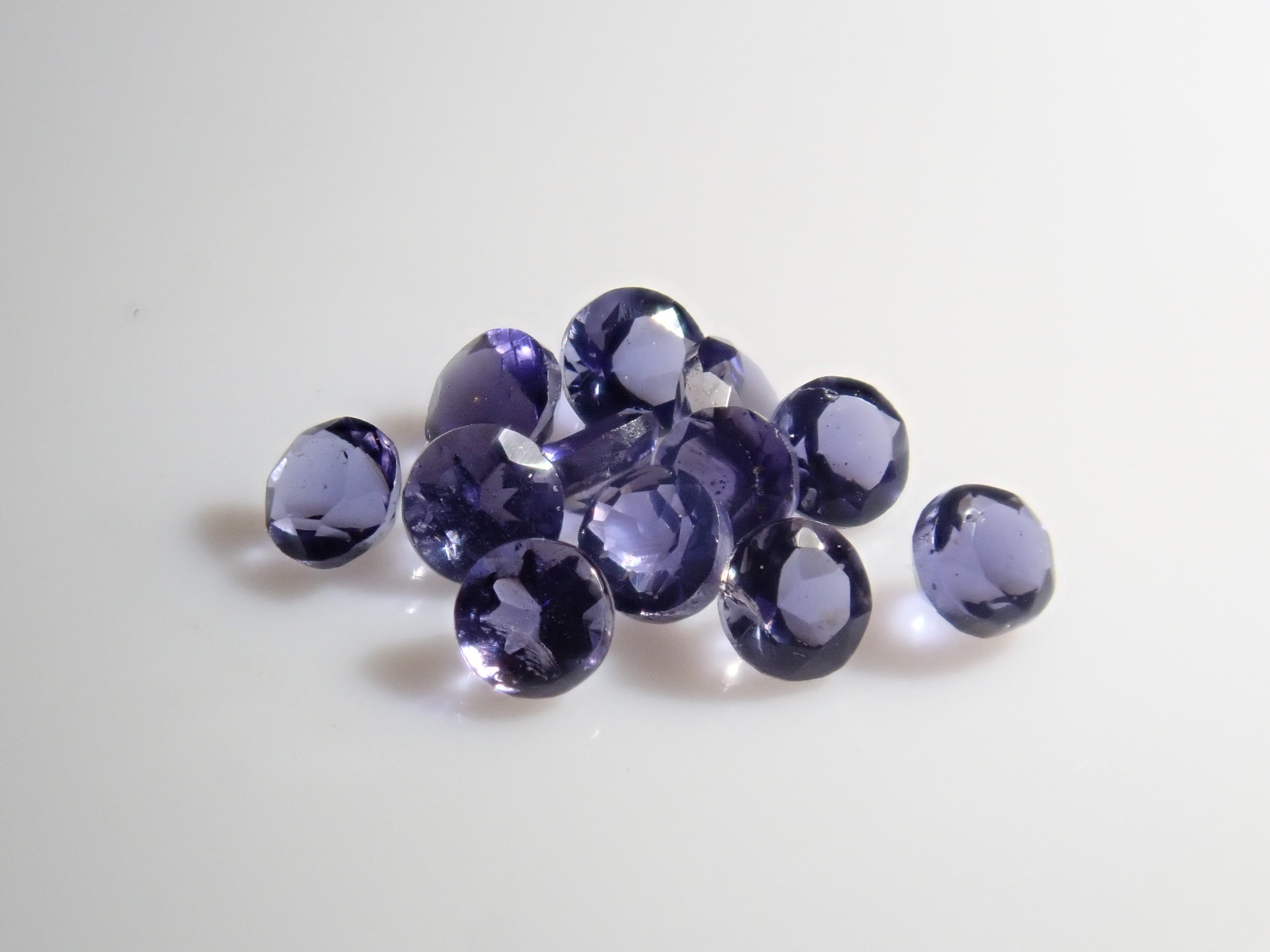 Limited to 6 stones: Aquamarine + Iolite loose stone set of 2 (March birthstone) Multiple purchase discounts available