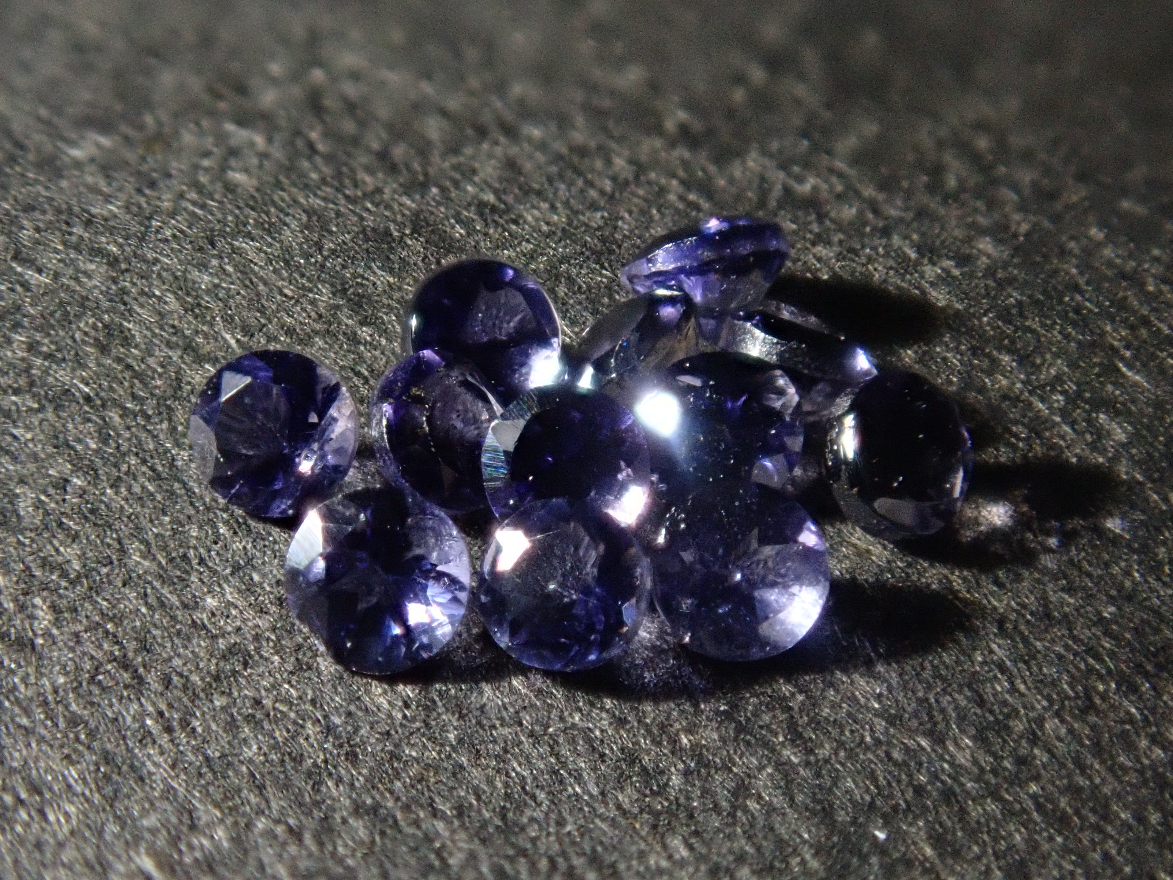 Limited to 6 stones: Aquamarine + Iolite loose stone set of 2 (March birthstone) Multiple purchase discounts available