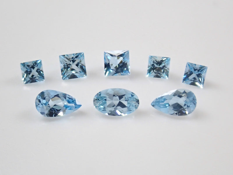 Limited to 8 stones: 1 Brazilian aquamarine loose stone (cut by American polisher KEN) Multiple purchase discounts available