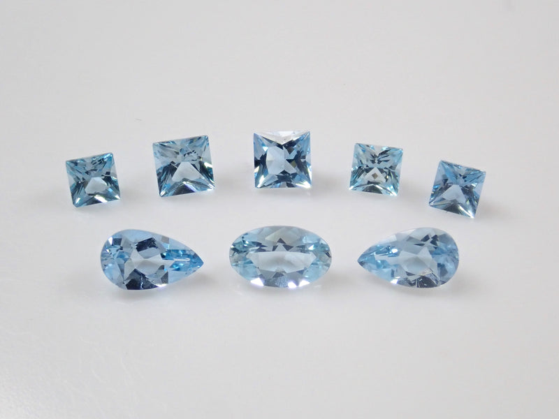 [3/1 22:00 sale]《Limited to 8 stones》1 stone loose aquamarine from Brazil (cut by American polishing craftsman KEN)《Discount available for multiple purchases》