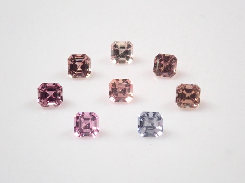 《限定8石》宝石ガチャ💎パパラチアサファイア1石含むサファイアガチャ（アッシャーカット,3mm,香港買付品）《複数購入割引有》