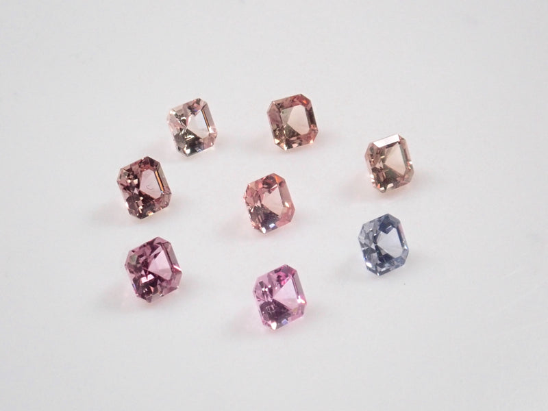 [Limited 8 stones] Gem gacha 💎 Sapphire gacha including 1 padparadscha sapphire (Asscher cut, 3mm, purchased in Hong Kong) [Multiple purchase discount available]