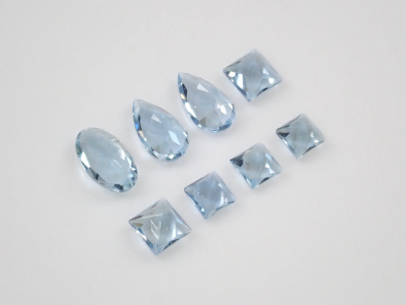Limited to 8 stones: 1 Brazilian aquamarine loose stone (cut by American polisher KEN) Multiple purchase discounts available