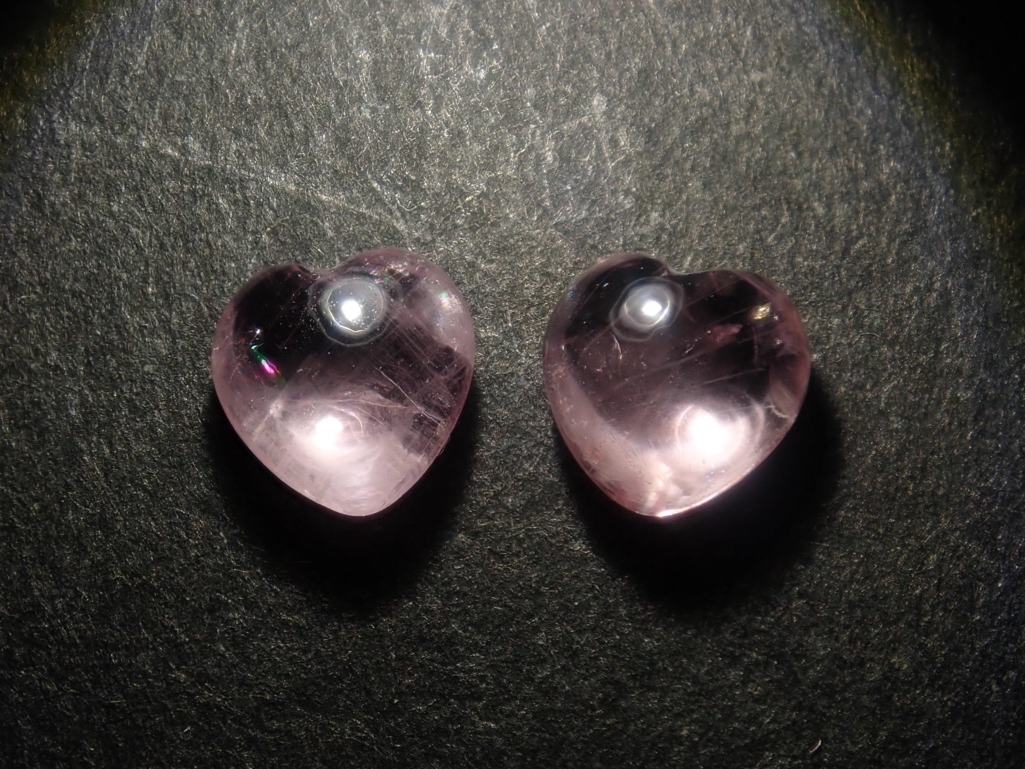 【2/28 22時販売】《限定2石》グリーンランド産ピンクサファイア1石ルース（5.0mm,ハートシェイプ,証明書付）《複数購入割引有》