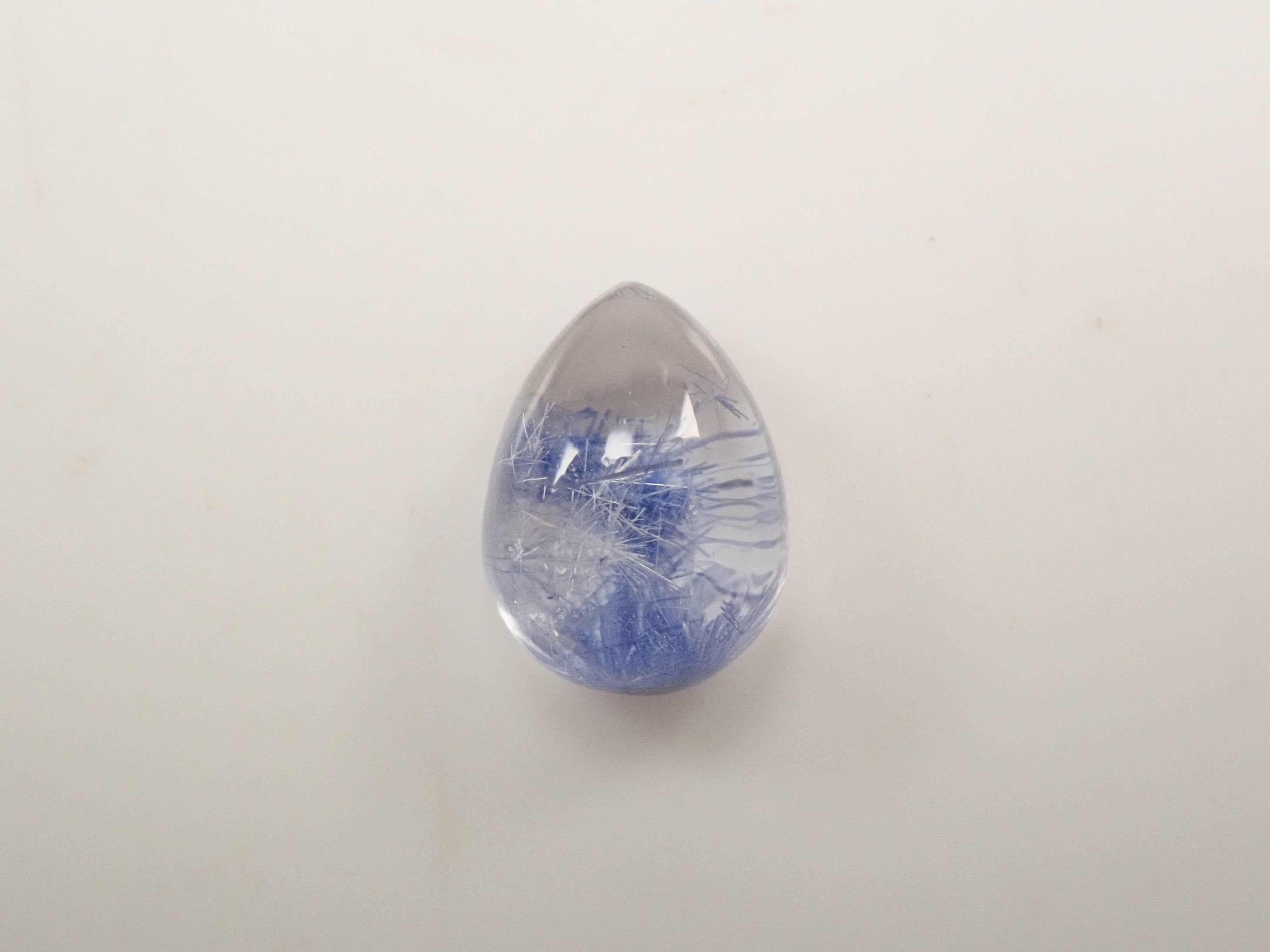 【12561926掲載】ブラジル産デュモルチェライトインクォーツ 2.282ctルース